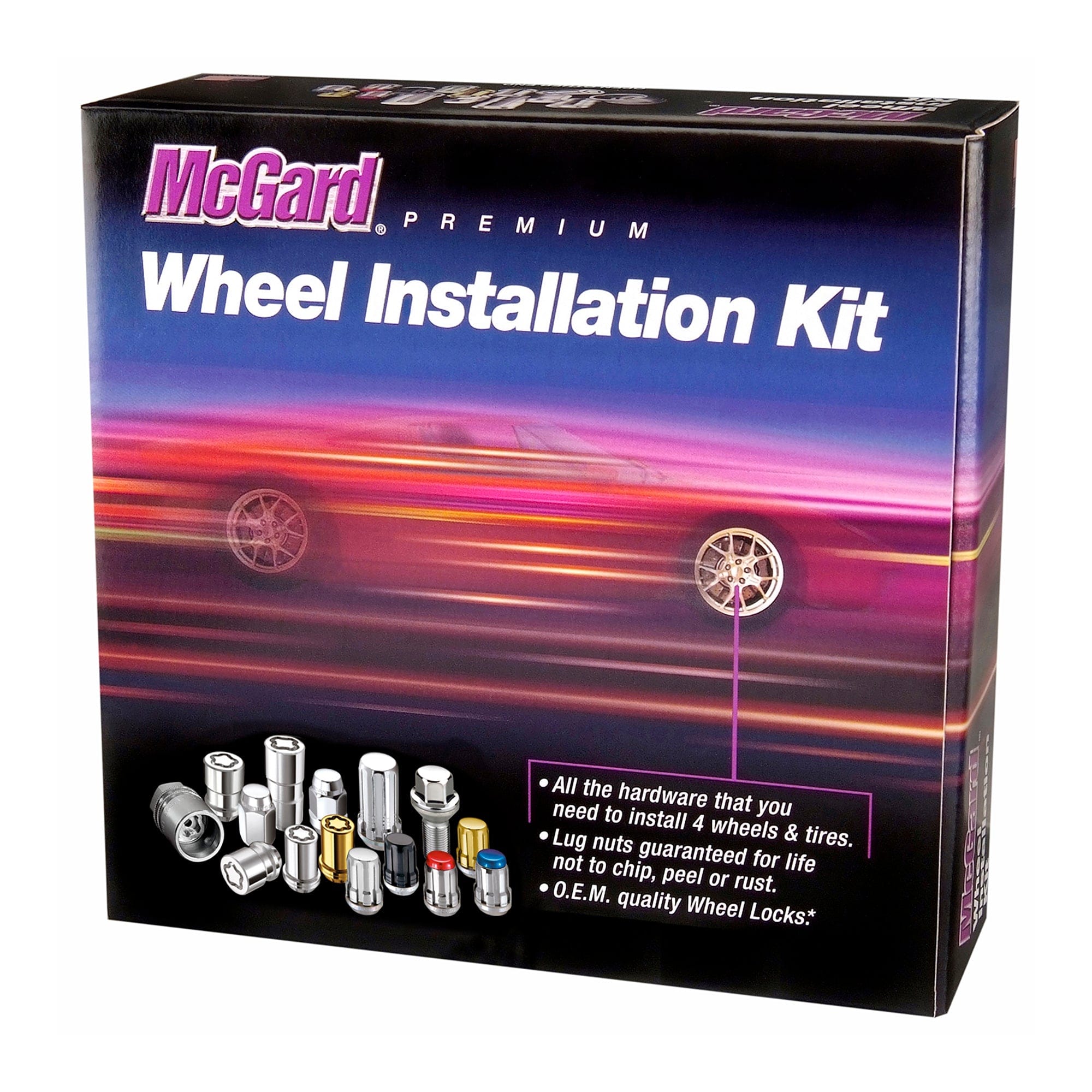 Tuner/splinedrive Install Kit, 4 Lug, M12x1.25 Cone Seat W/Wheel Lks 13/16 McGard 65454