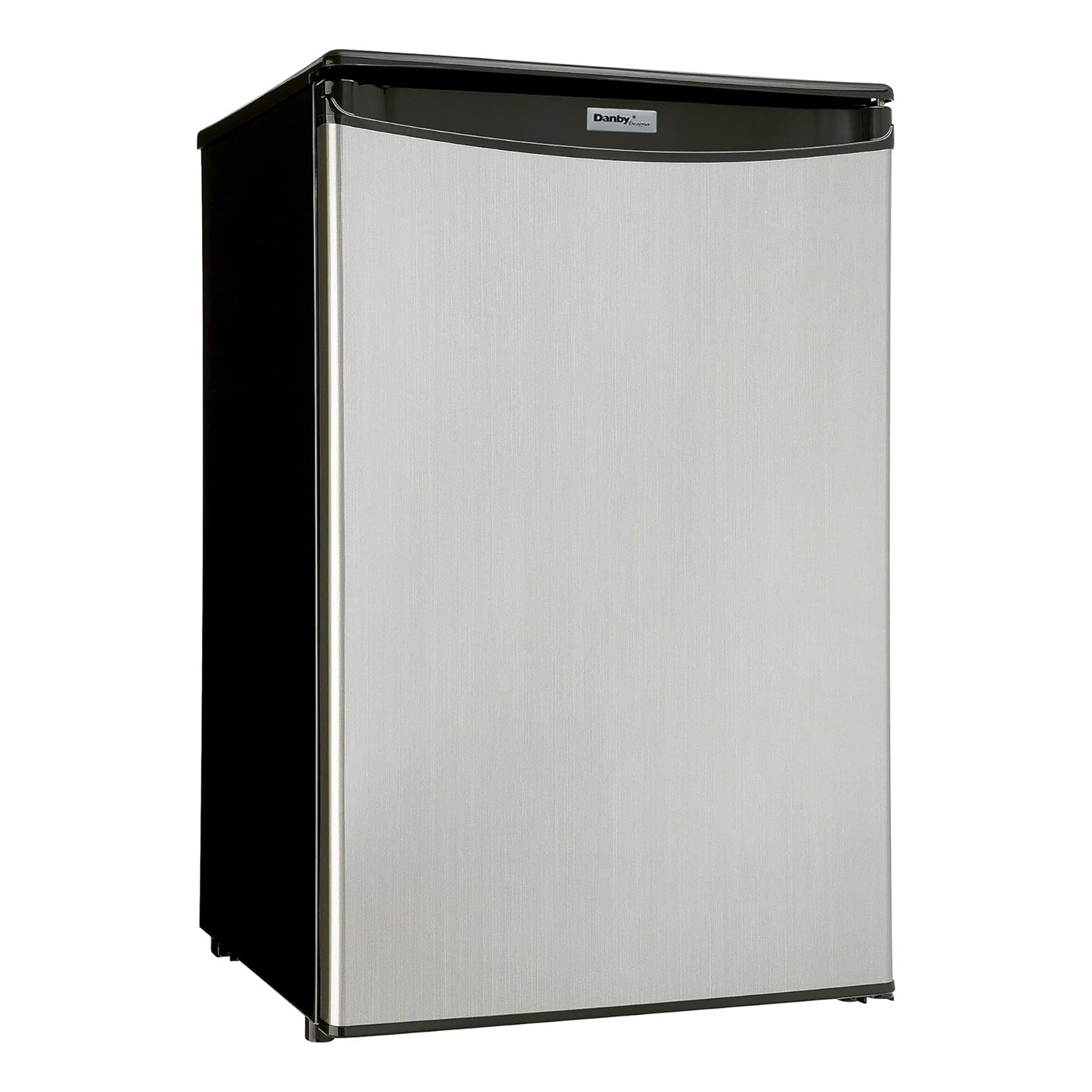 Danby 4.4 CF 1 - Door All Refrigerator, Auto-Defrost, Energy Star, Black Cabinet with Spotless Steel Door - DAR044A4BSLDD