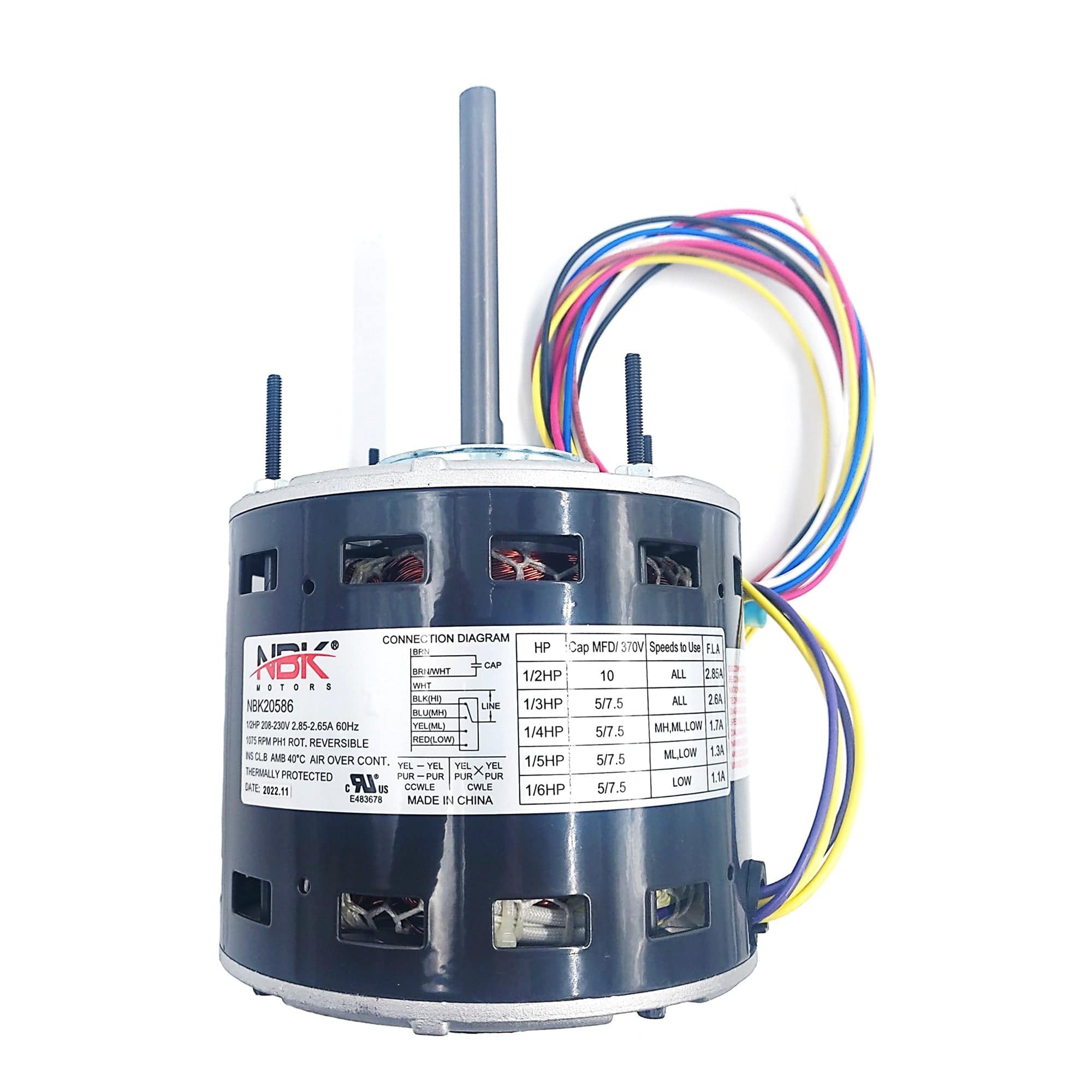 NBK 20586 Blower Motor Replaces Century FE6000