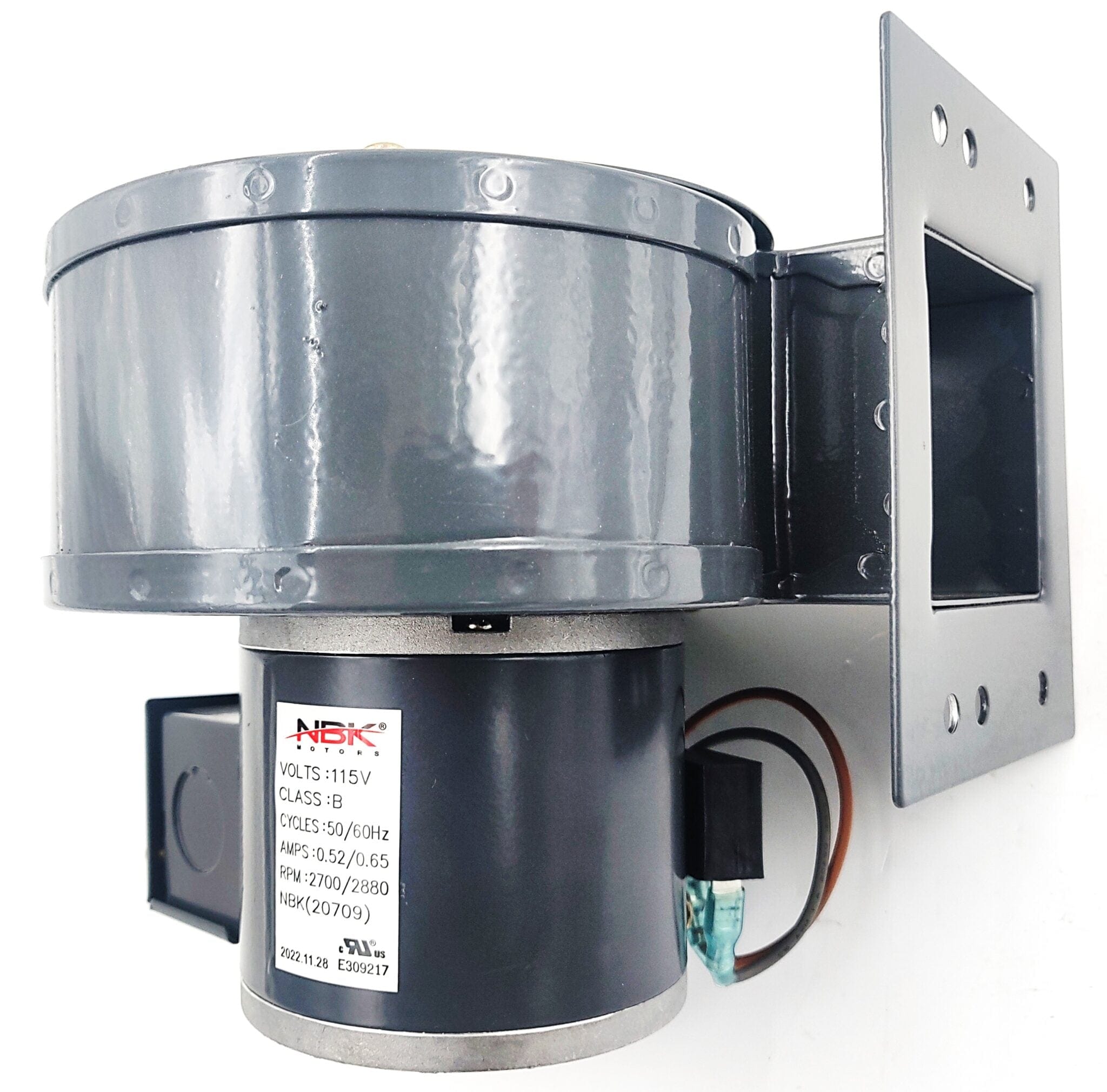 Blower Motor 115V , 50 / 60 Hz NBK Parts 20709