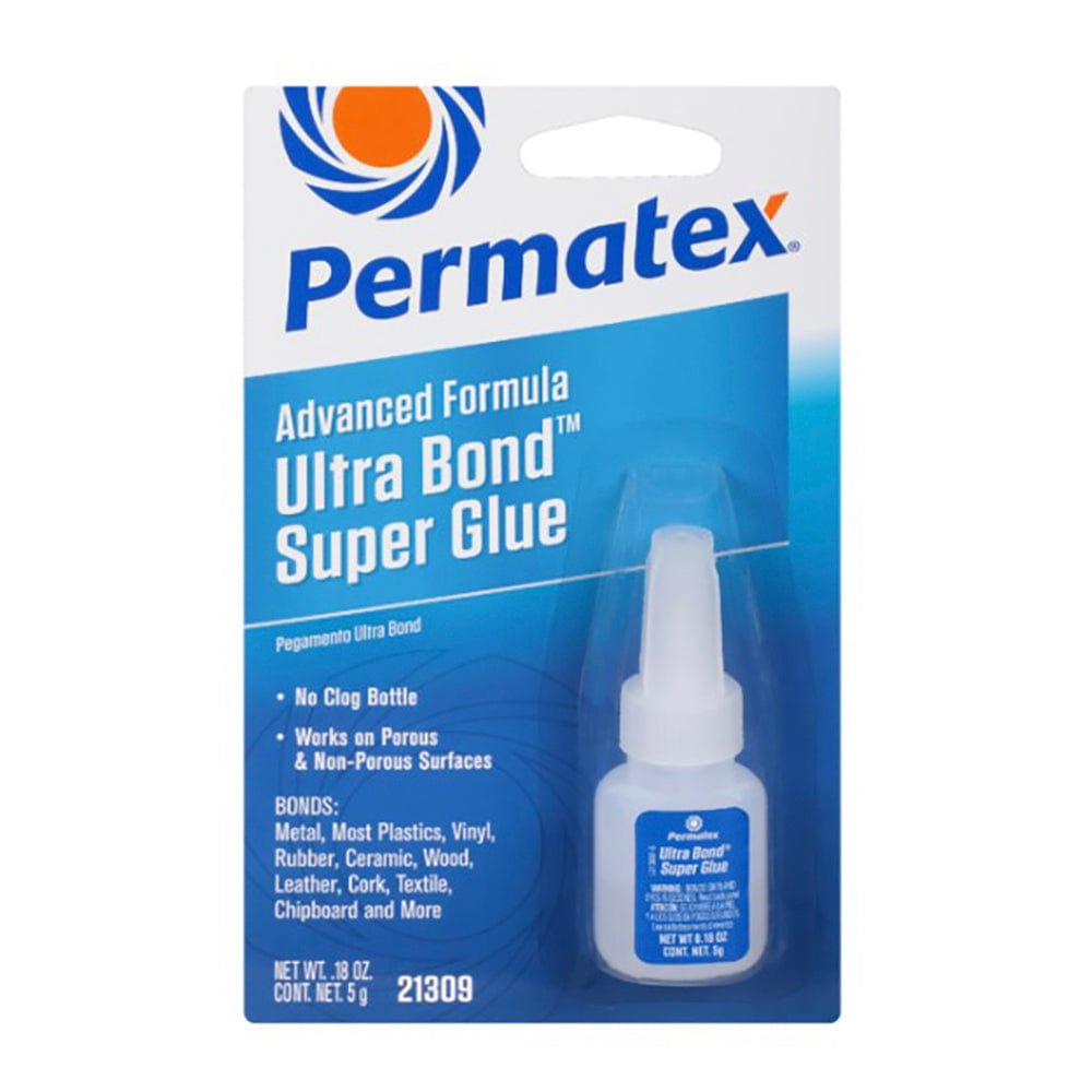 ULTRA BOND® Super Glue 5 G Bottle, Carded - Permatex 21309