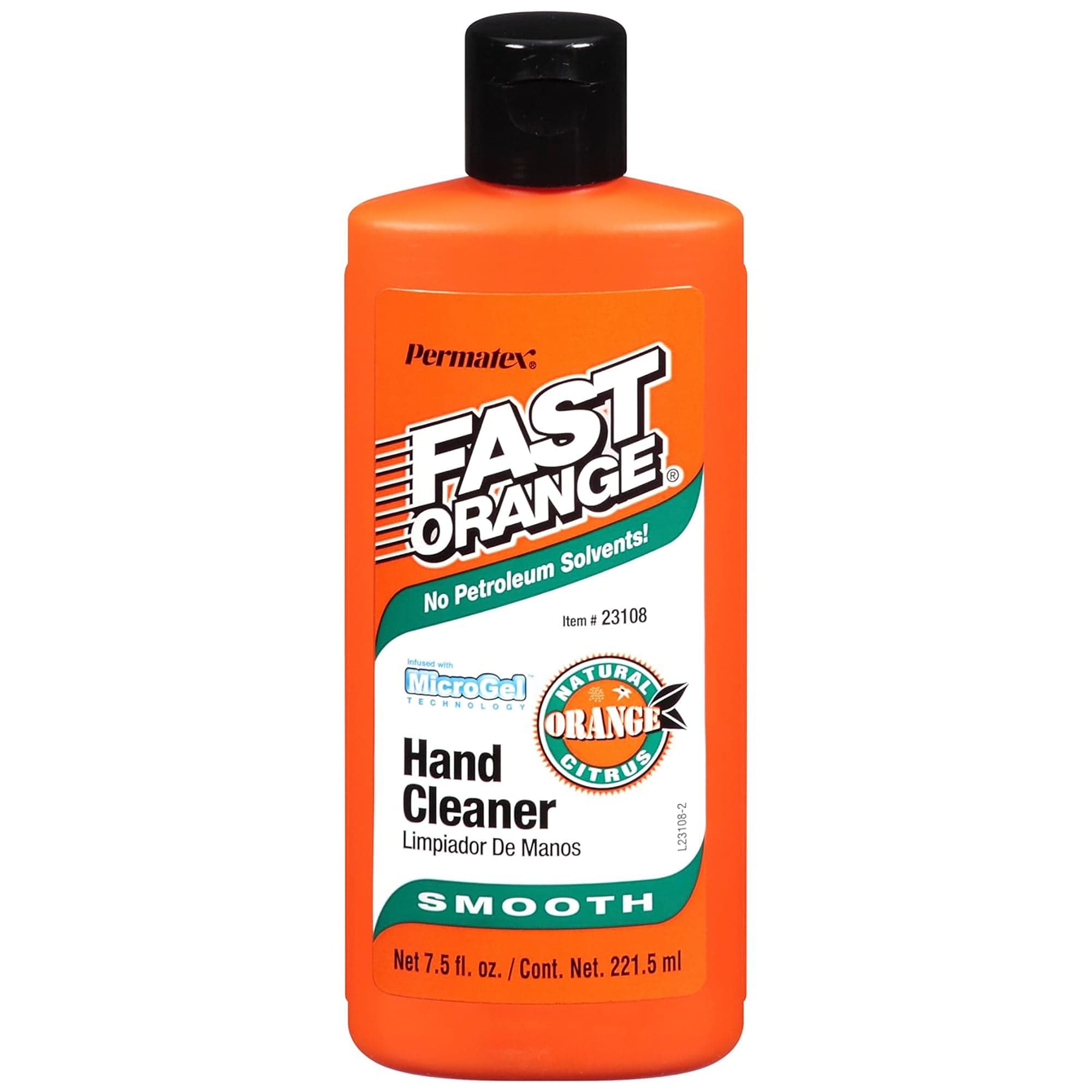 Fast Orange Hand Cleaner (Smooth Lotion) 7.5 Fl Oz Squeeze Bottle Permatex 23108
