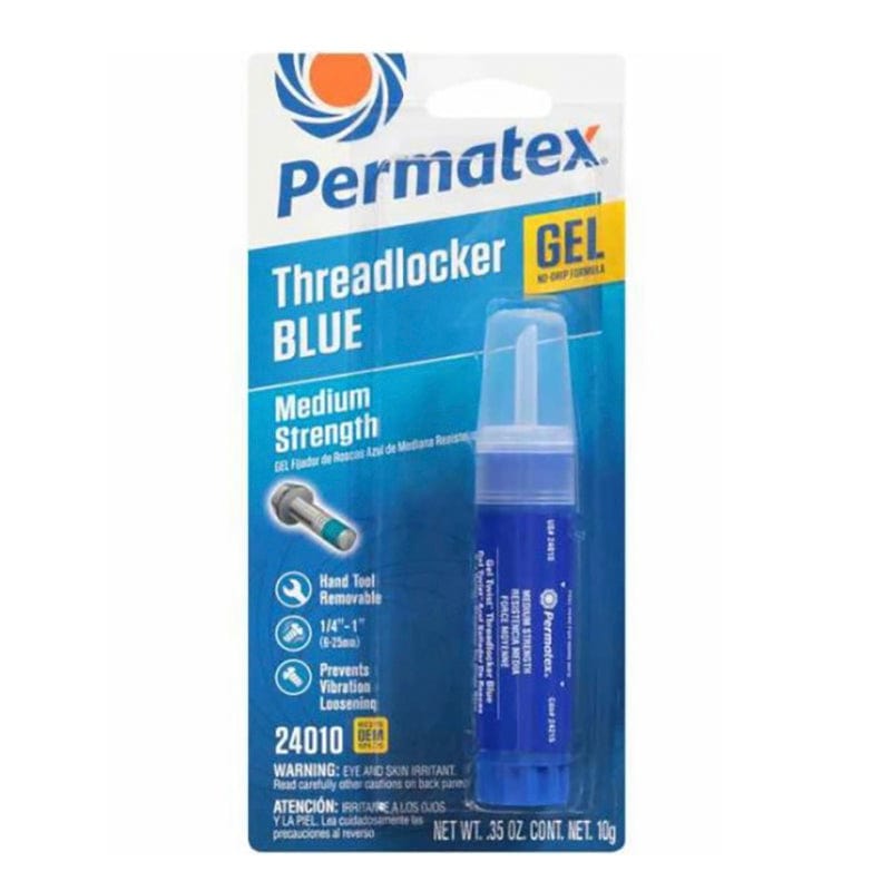 Permatex 24010 Threadlocker, Medium Strength, Blue Gel - 10 G