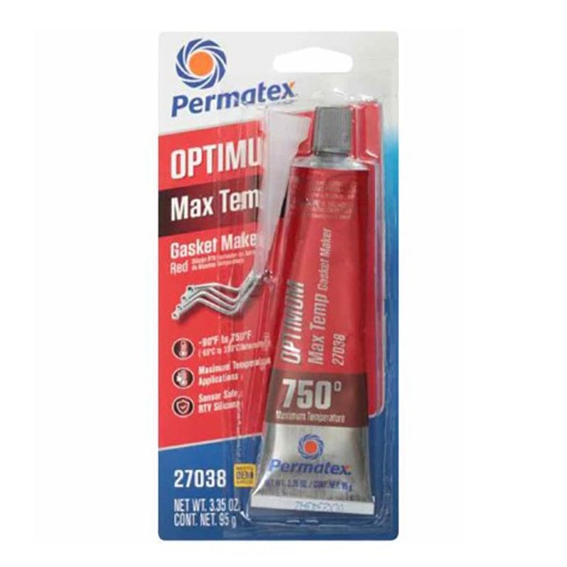 Permatex 27038 Optimum Red RTV Silicone Gasket Maker 3.35 Oz.
