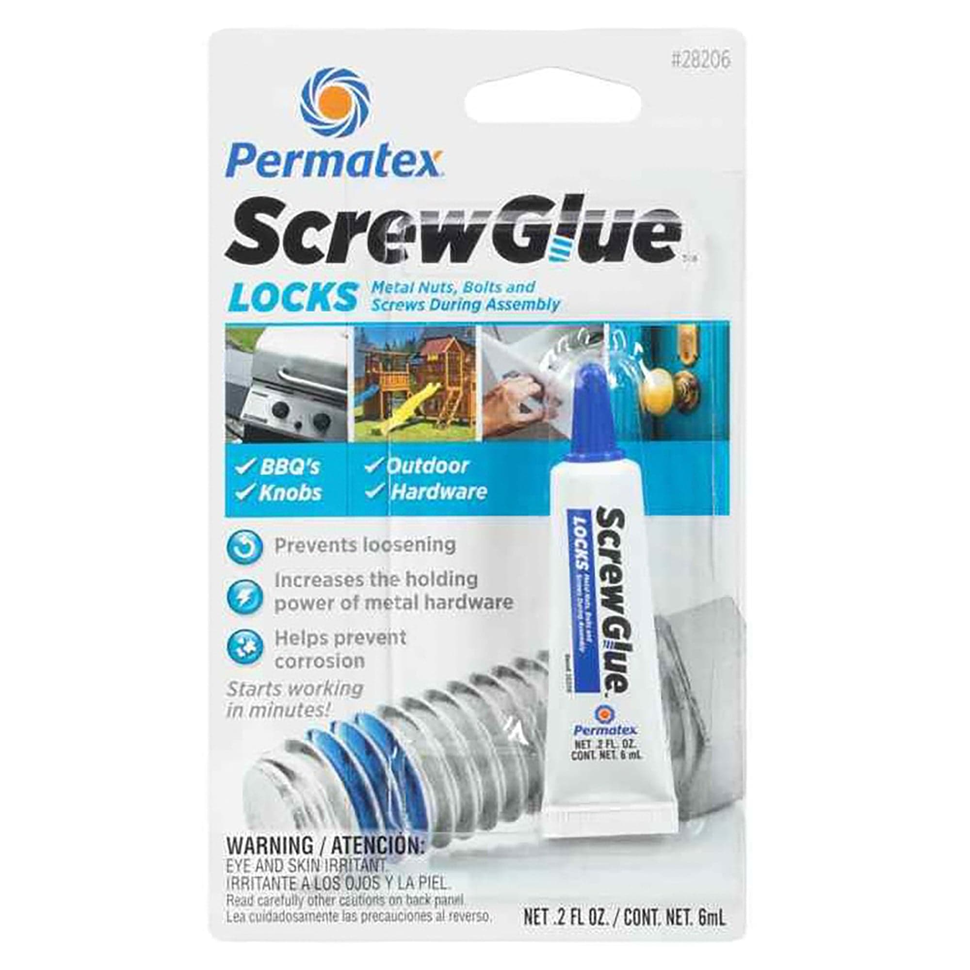 ScrewGlue 6 mL Locks 28206 Permatex