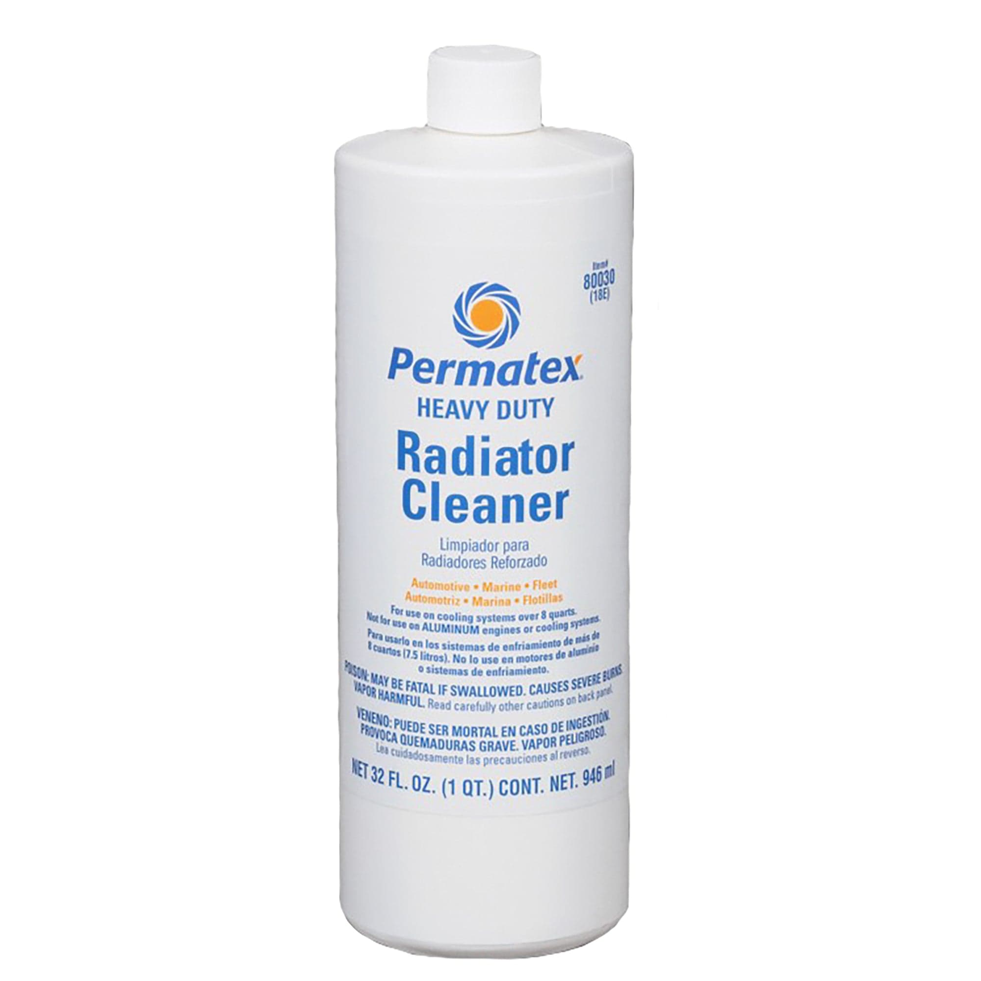 Heavy Duty Radiator Cleaner 1 Qt Plastic Bottle Permatex 80030