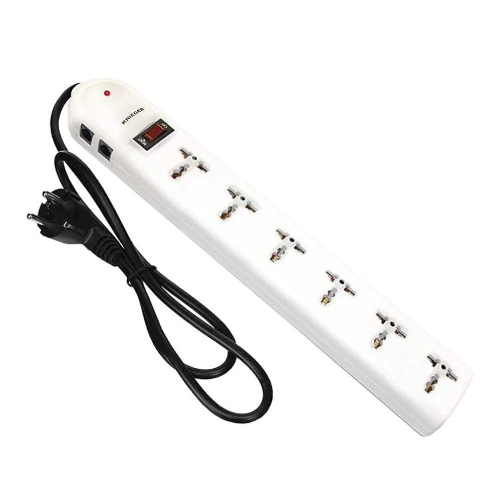 Krieger KR136 6 Outlet 220v Universal Surge Protector