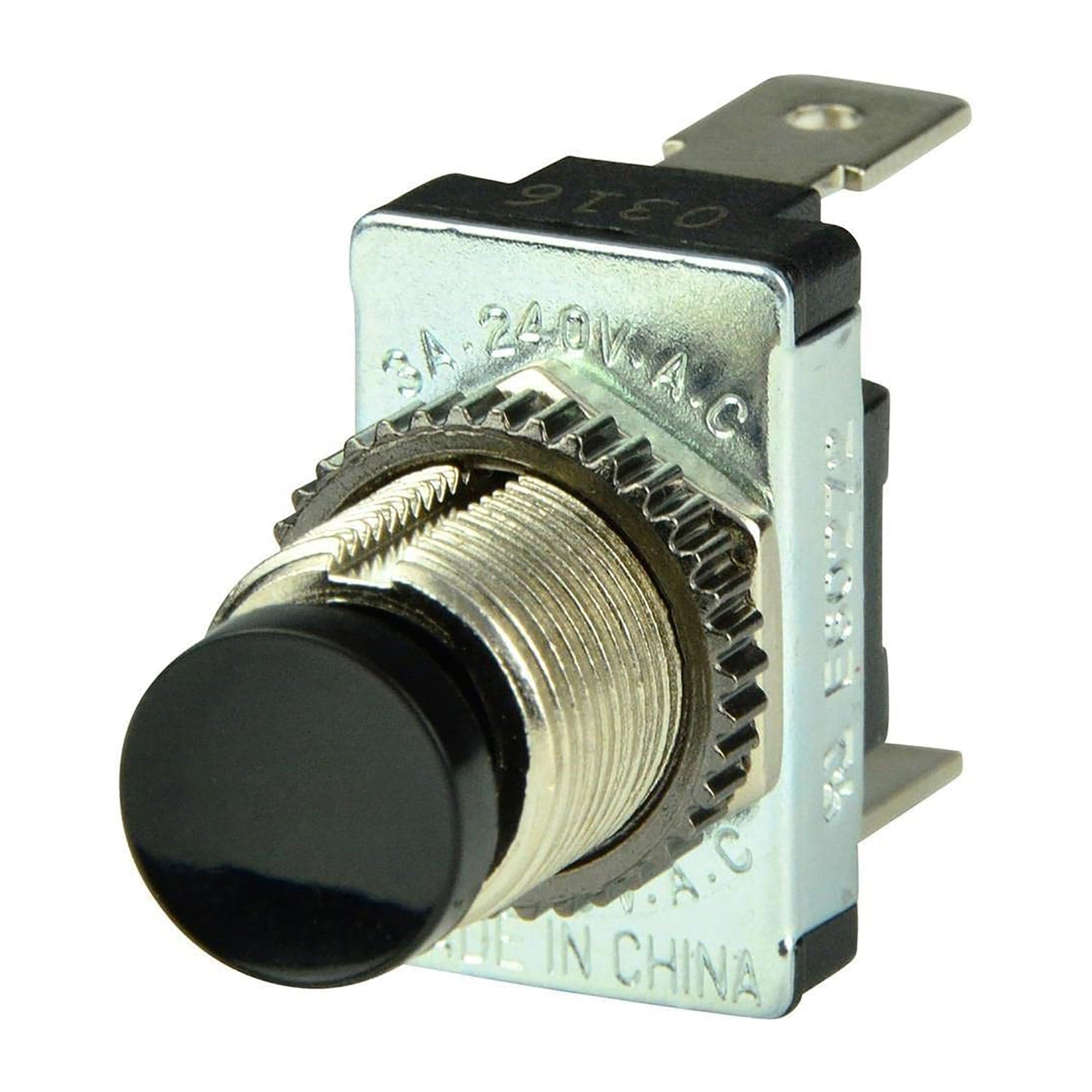 BEP Marine 1001402 Momentary Contact Switch, Black