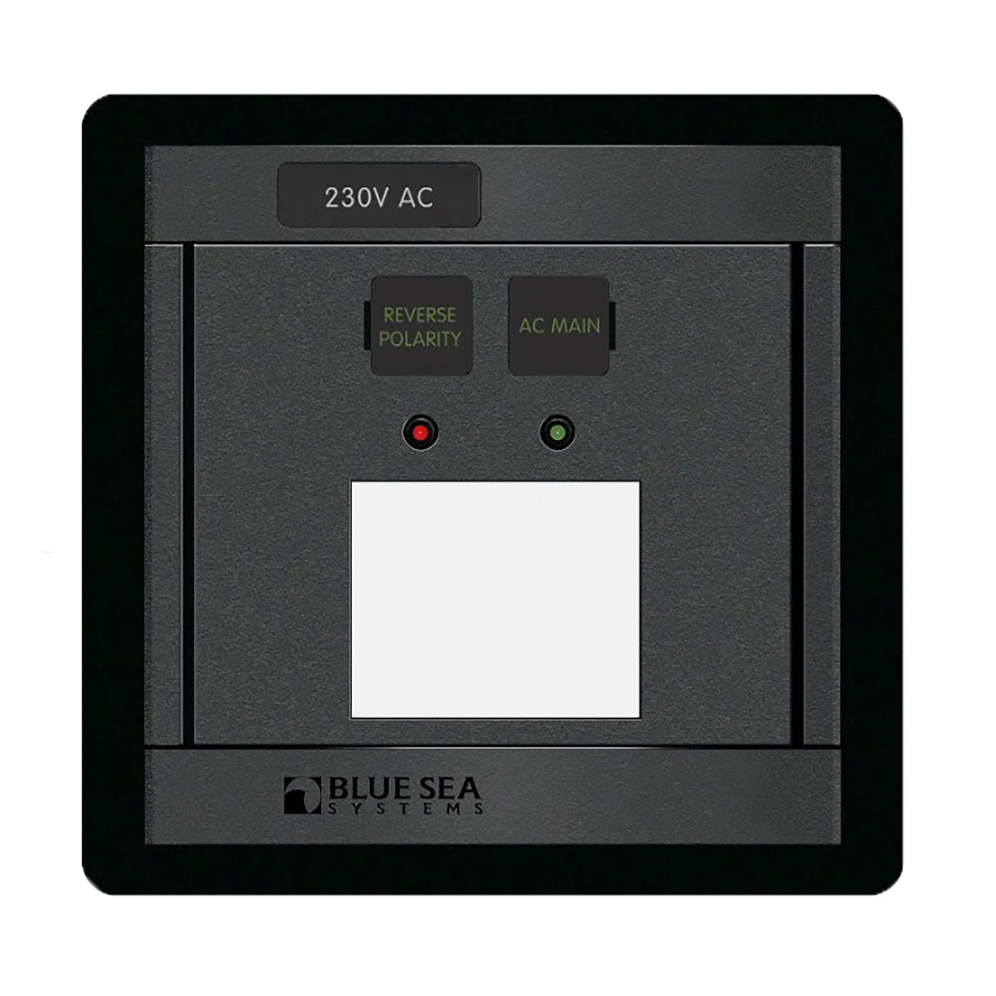 DC Panel 360 Blank 1 position Euro RCBO 1173-BSS Blue Sea Systems Power Products