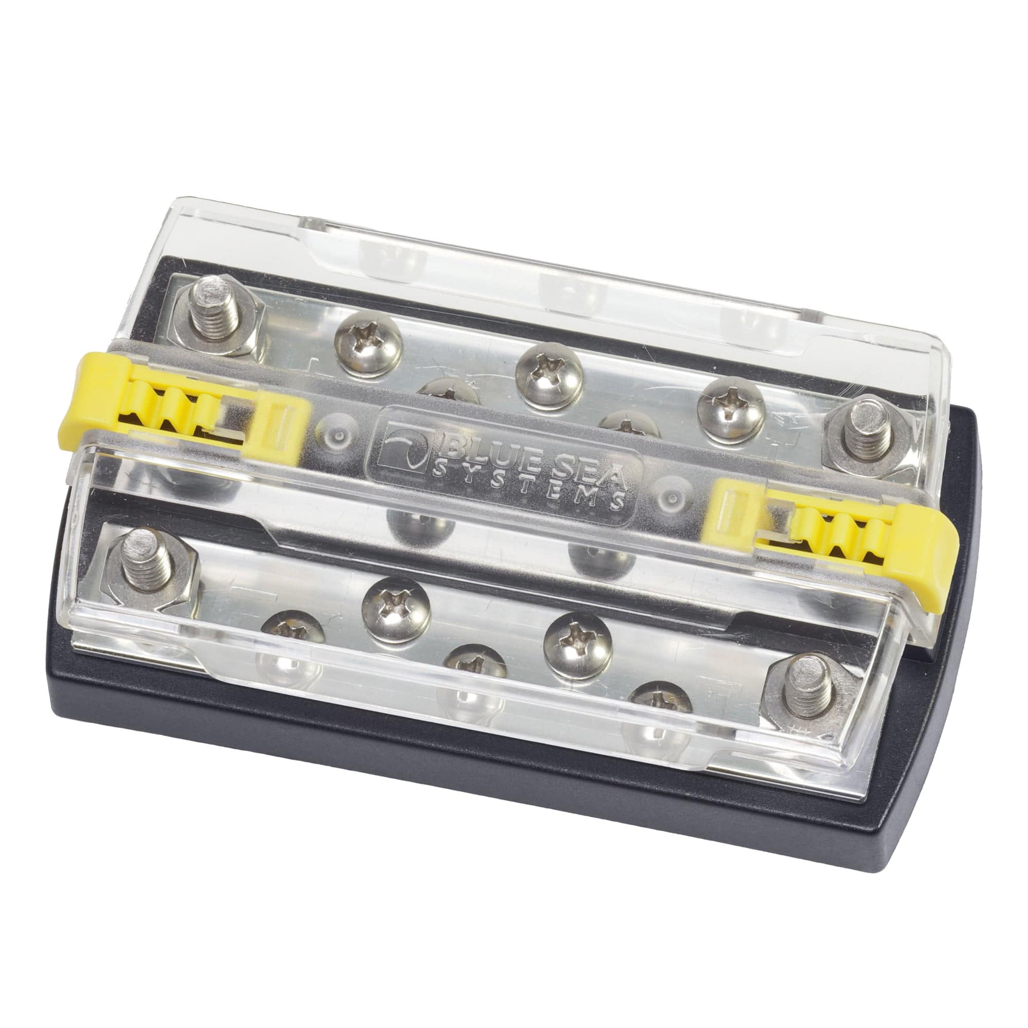 DualBus Plus 150A BusBar - 5/16"-18 Stud 5 Gang - Blue Sea Systems 2723