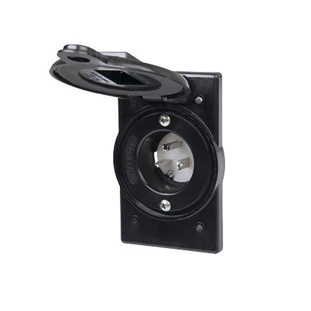 20A 125V Flanged Inlet Cover - Marinco 5378BWP