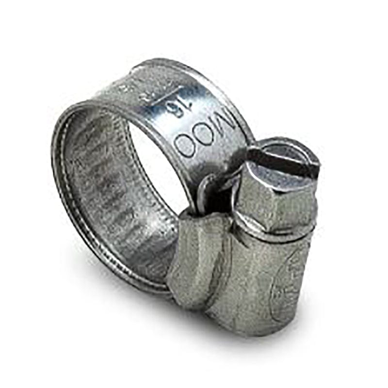 PYI 07-HC1-6B Hose Clamp, SS, SAE 4, 11mm - 16mm, 0.43" - 0.63" - 10 Pack