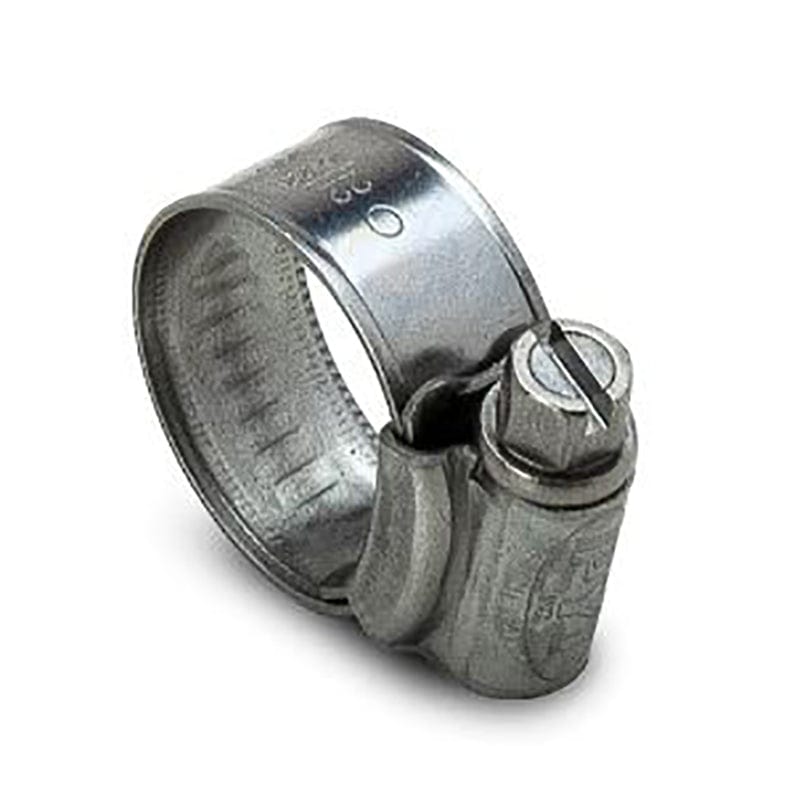 PYI 07-HC2-2B Hose Clamp, SS, SAE 8, 16mm - 22mm, 0.63" - 0.87" - 10 Pack