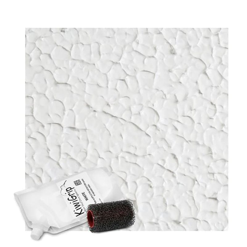 PYI KG-4WP-R KiwiGrip Non-Skid Paint, White, 4 Liter Pouch w/ 4" Roller