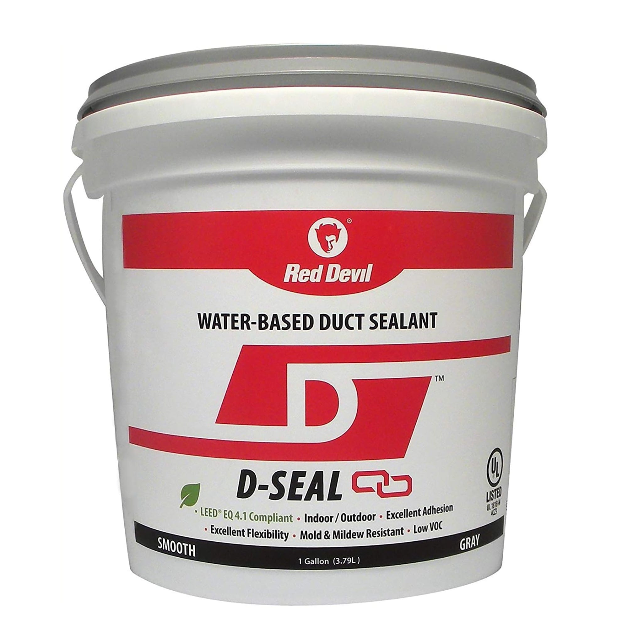 Red Devil Gray D-Seal Water Based Duct Sealant - 1 Gallon Tub - 00841DI