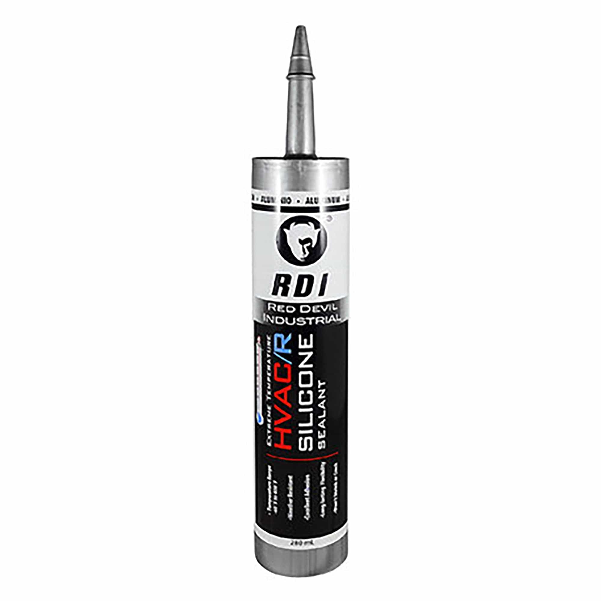Red Devil HVAC Caulk Extreme Temperature Silicone Alu-10.1Fl. Oz. - 00896/50