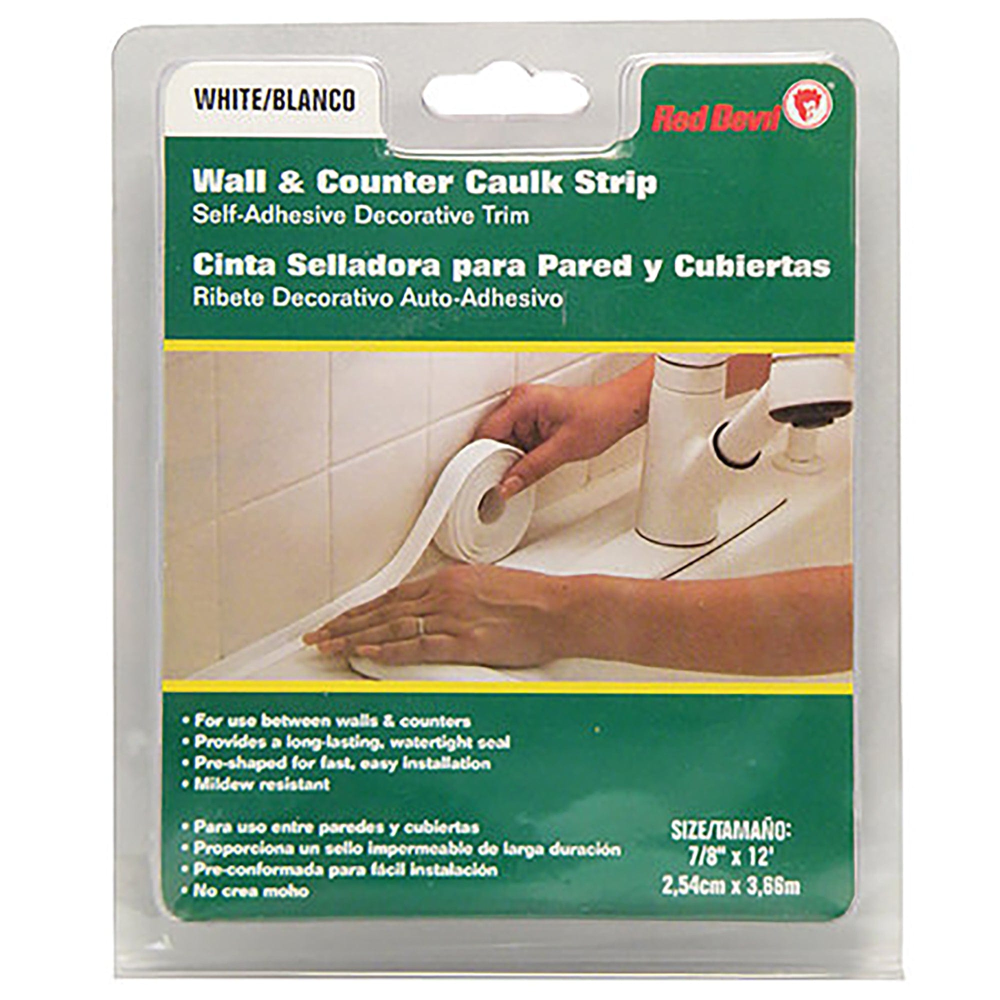 Red Devil Fixture Caulk Strip 1 / 2" x 6' White - 0155