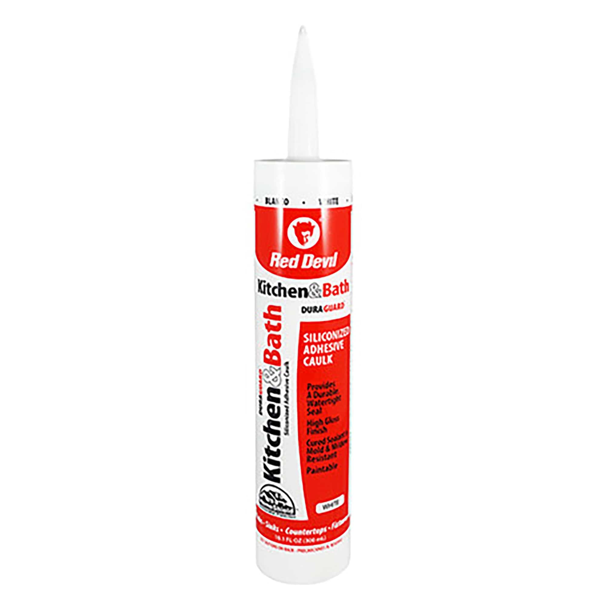 Red Devil 0405 K & B Siliconized Acry Caulk. Br White- 5.5 FL. OZ.
