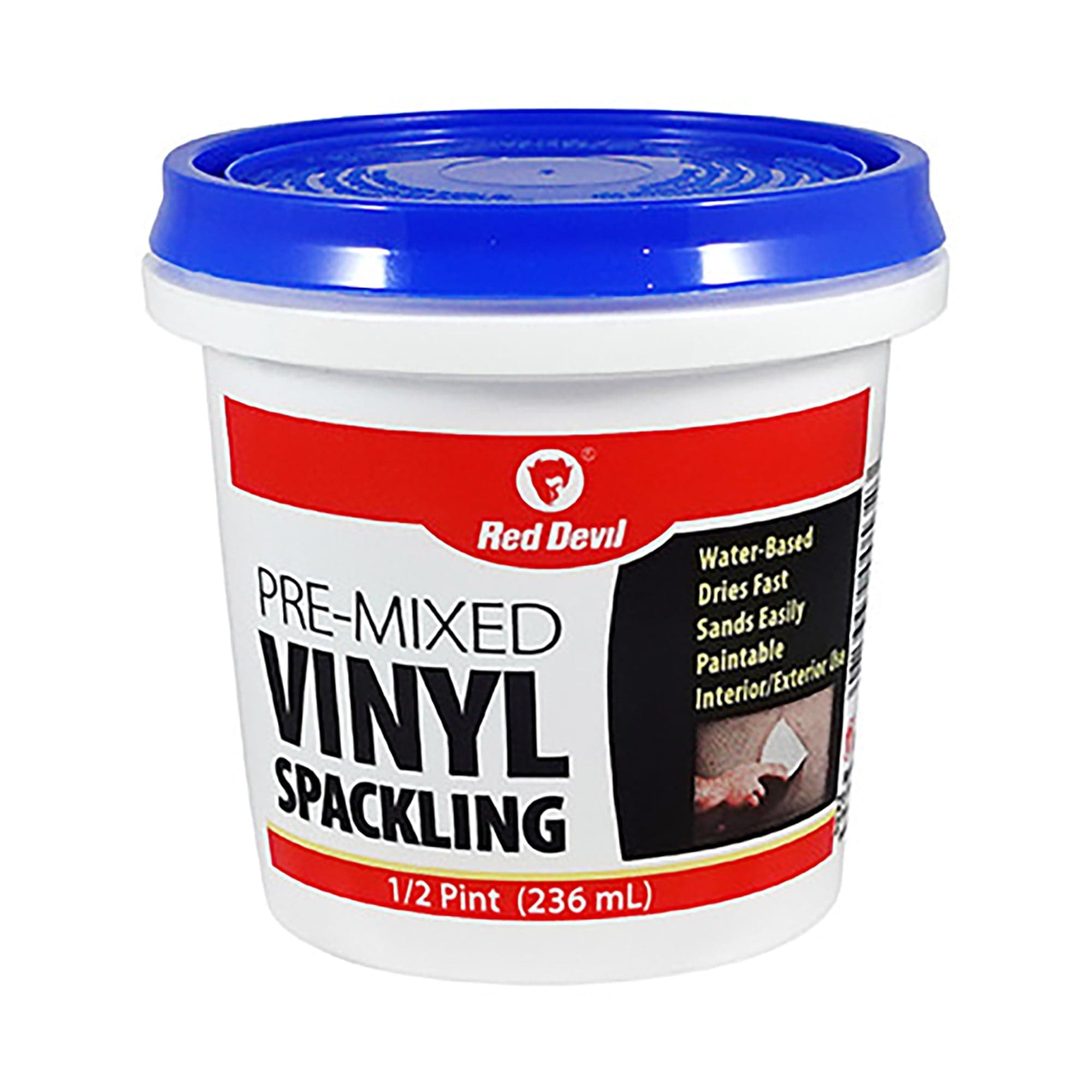 Red Devil Pre-Mixed Vinyl Spackling 1 / 2 Pint Tub 1 / 2 Pint Tub White - 0532