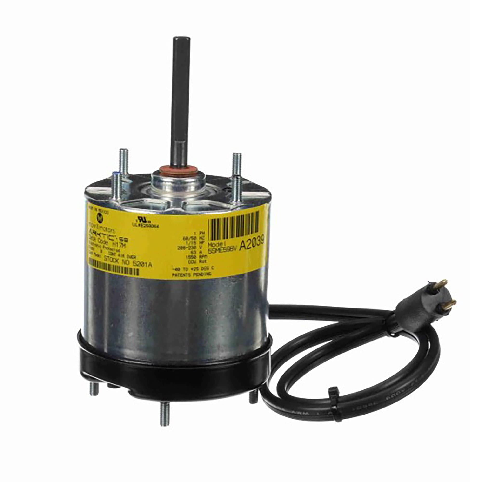 Morrill ARKTIC 59 Refrigeration Motor, 1/15 HP, 208-230 V, 1550 RPM 5201A