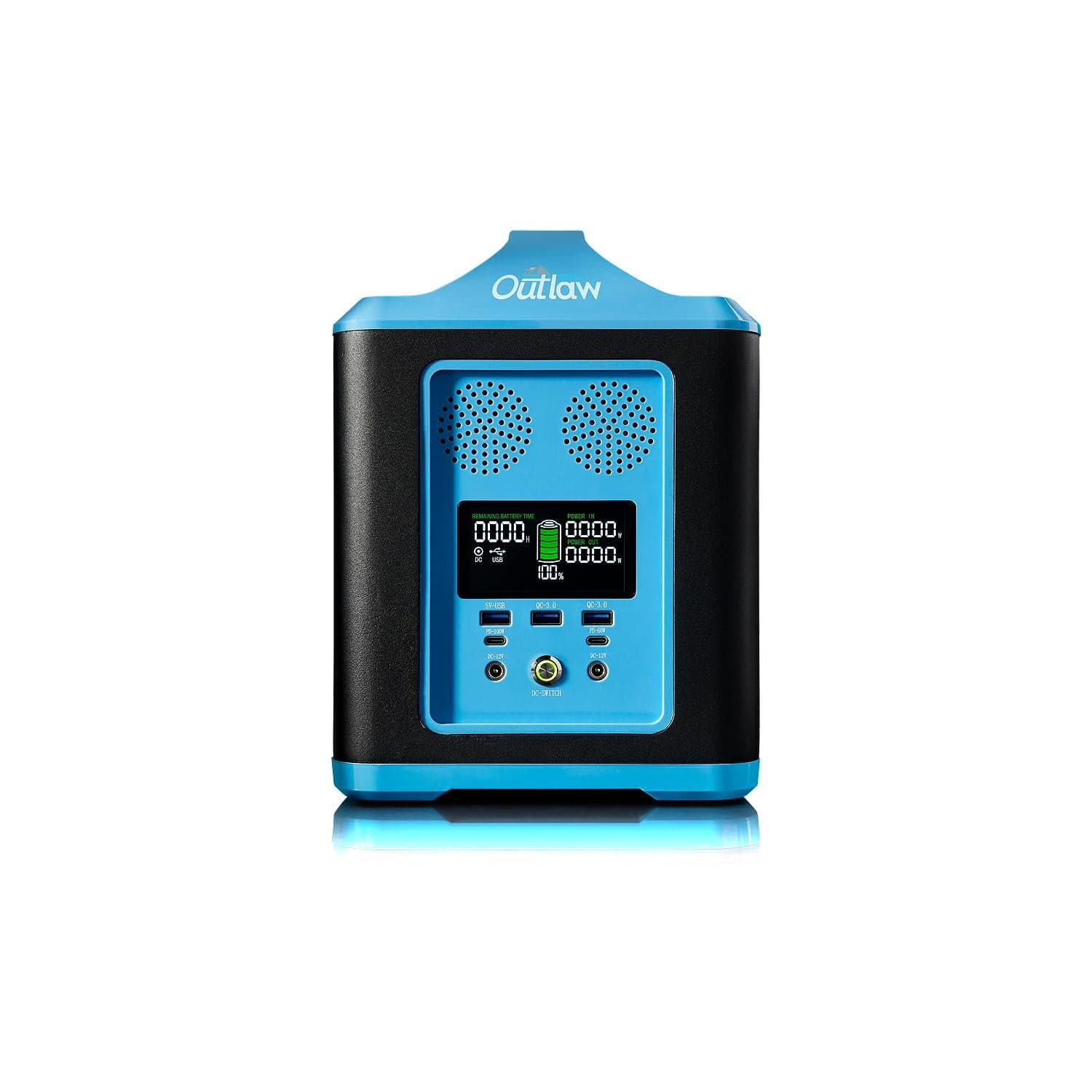 RELiON Outlaw 1072S Portable Power Station - 72A Lithium Battery w/ 1000W Inverter