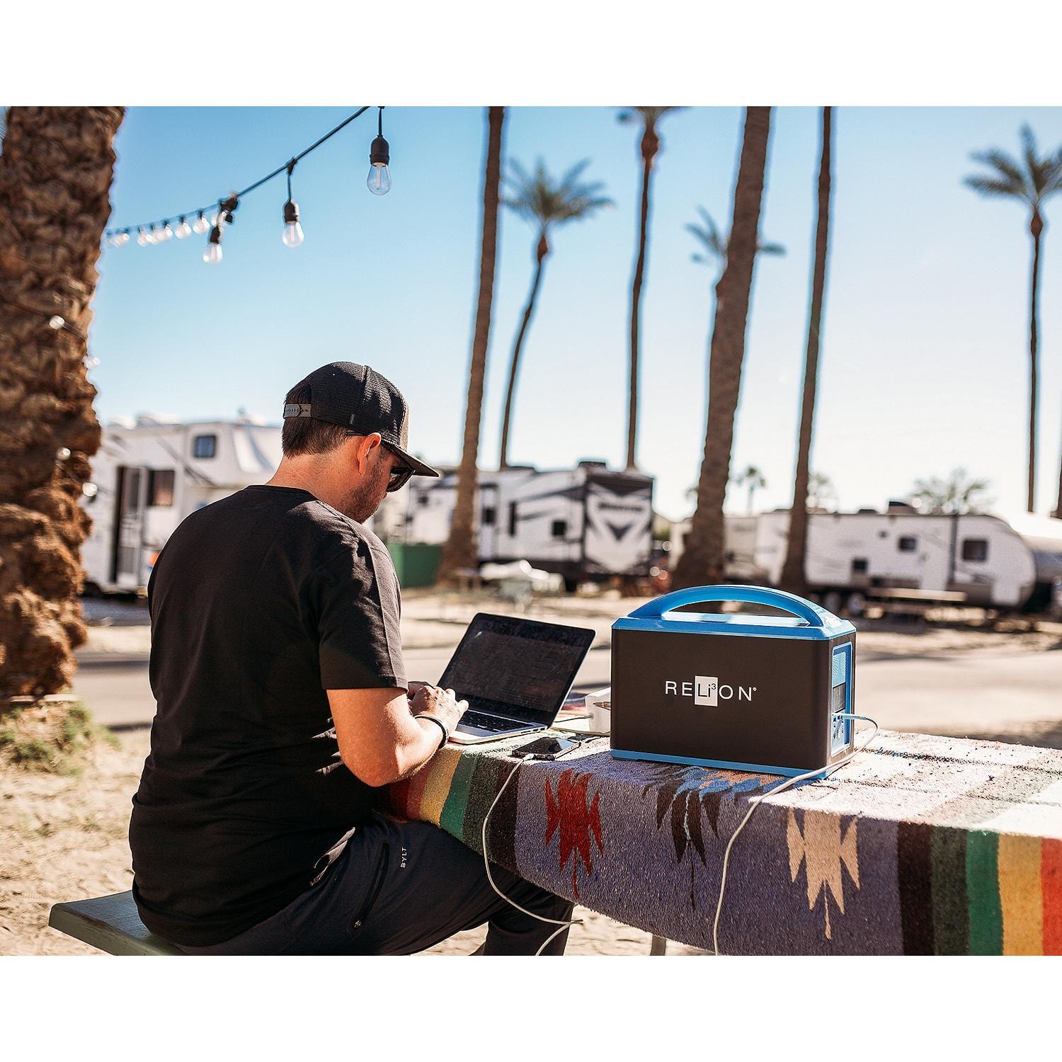 RELiON Outlaw 1072S Portable Power Station - 72A Lithium Battery w/ 1000W Inverter