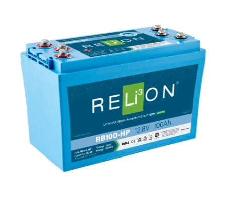 RELiON RB100-HP Deep Cycle Lithium 12V 100Ah Starting Battery