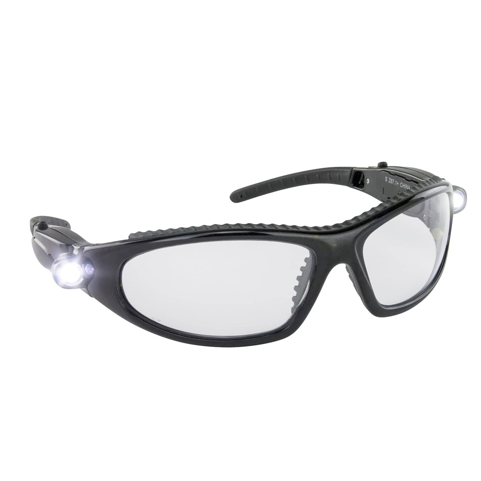 LED Inspectors Black Frame Safety Glasses SAS Safety Corp. 5420