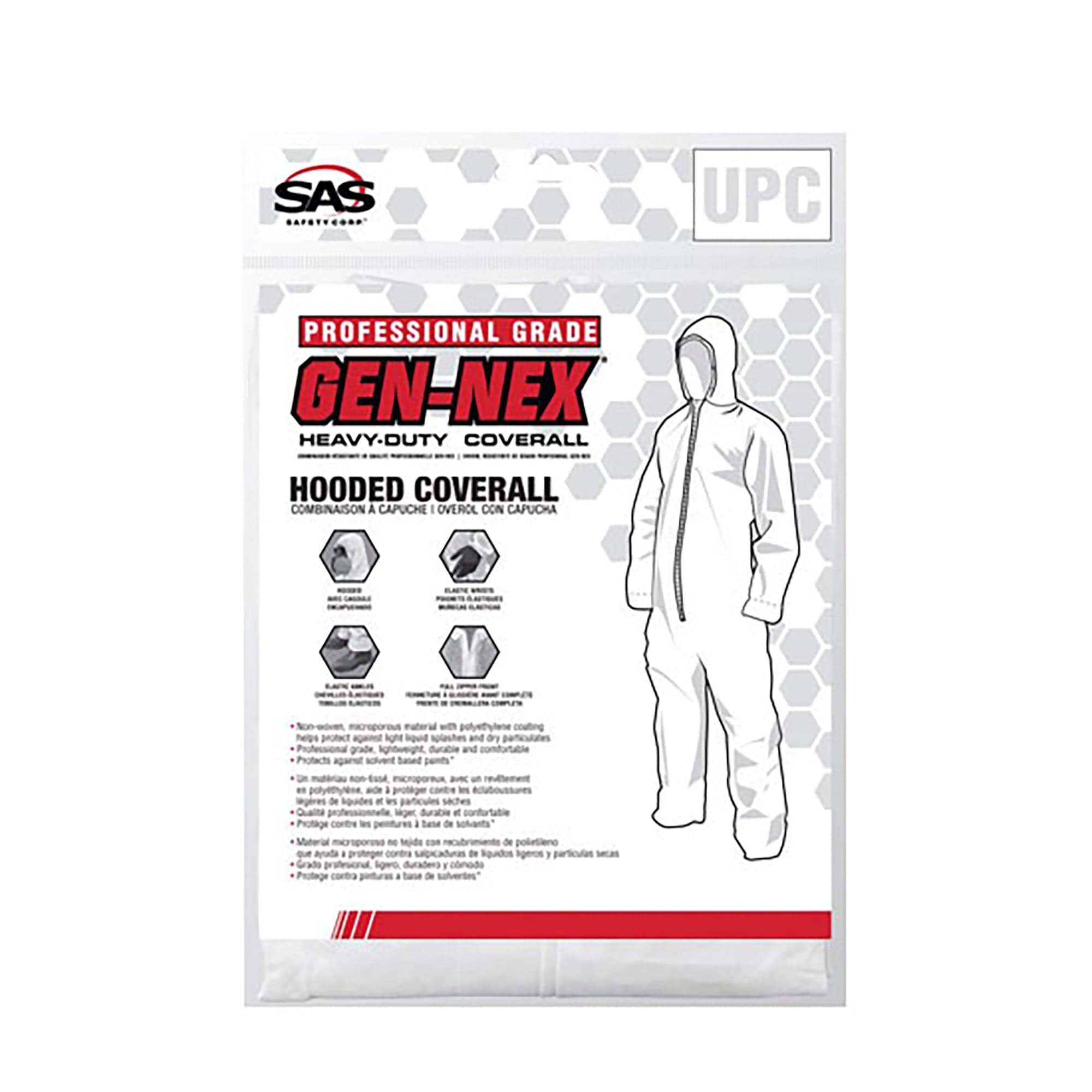 X-Large Gen-Nex Hooded Professional Grade Coverall SAS Safety 6994
