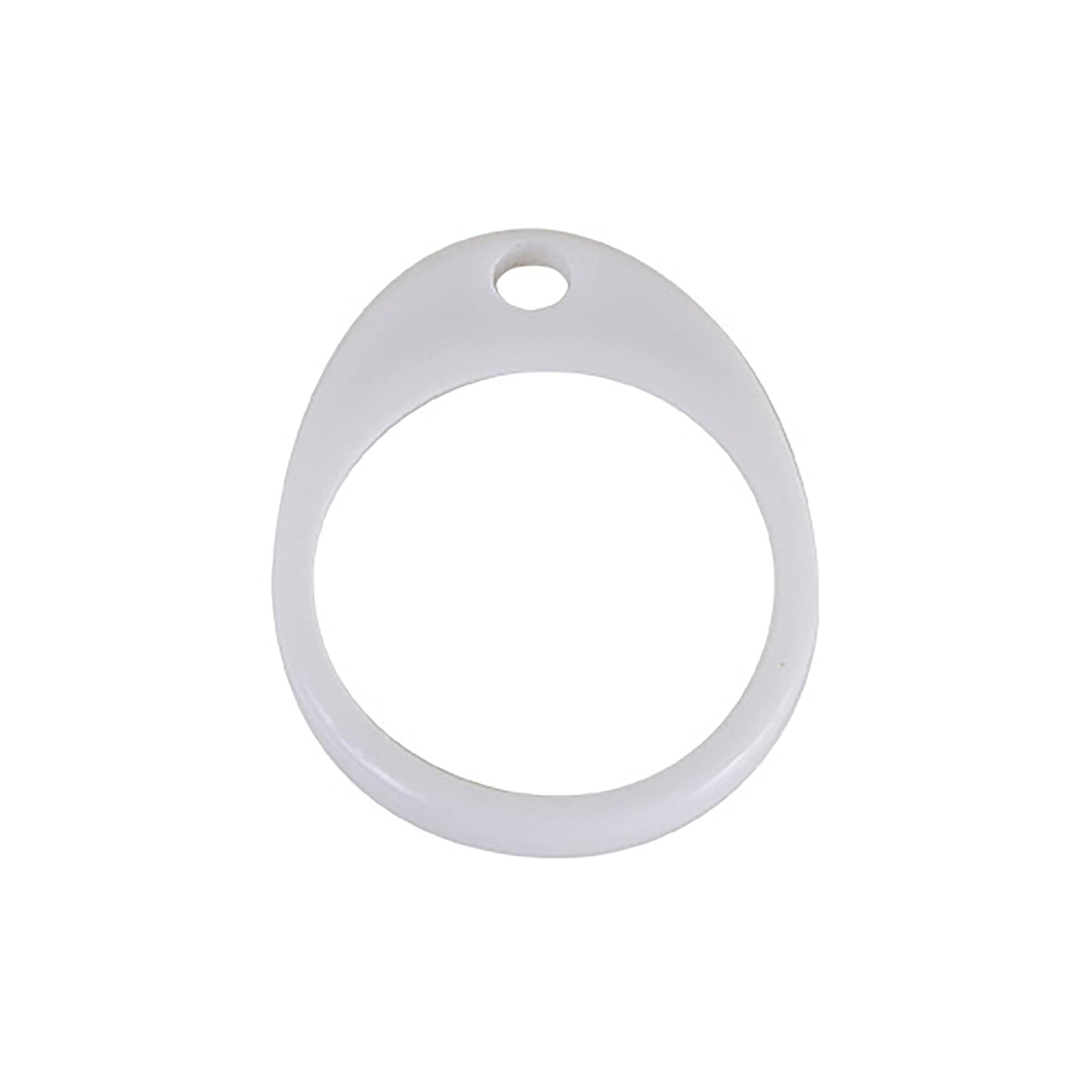 Scandvik 12100 Ring Grab Euro Handle Recessed - White