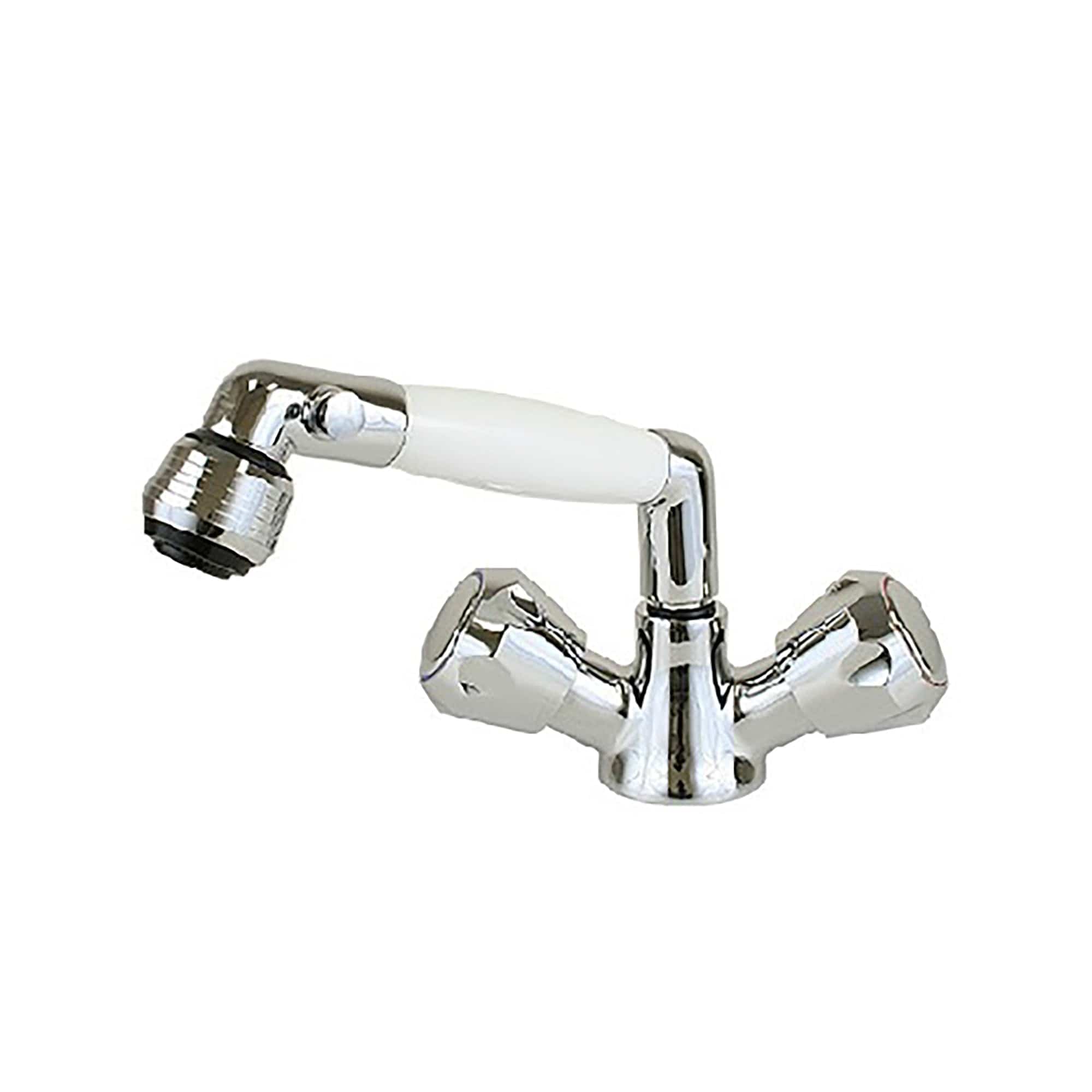Scandvik 46011 Shower Combo White Handle 5' Hose