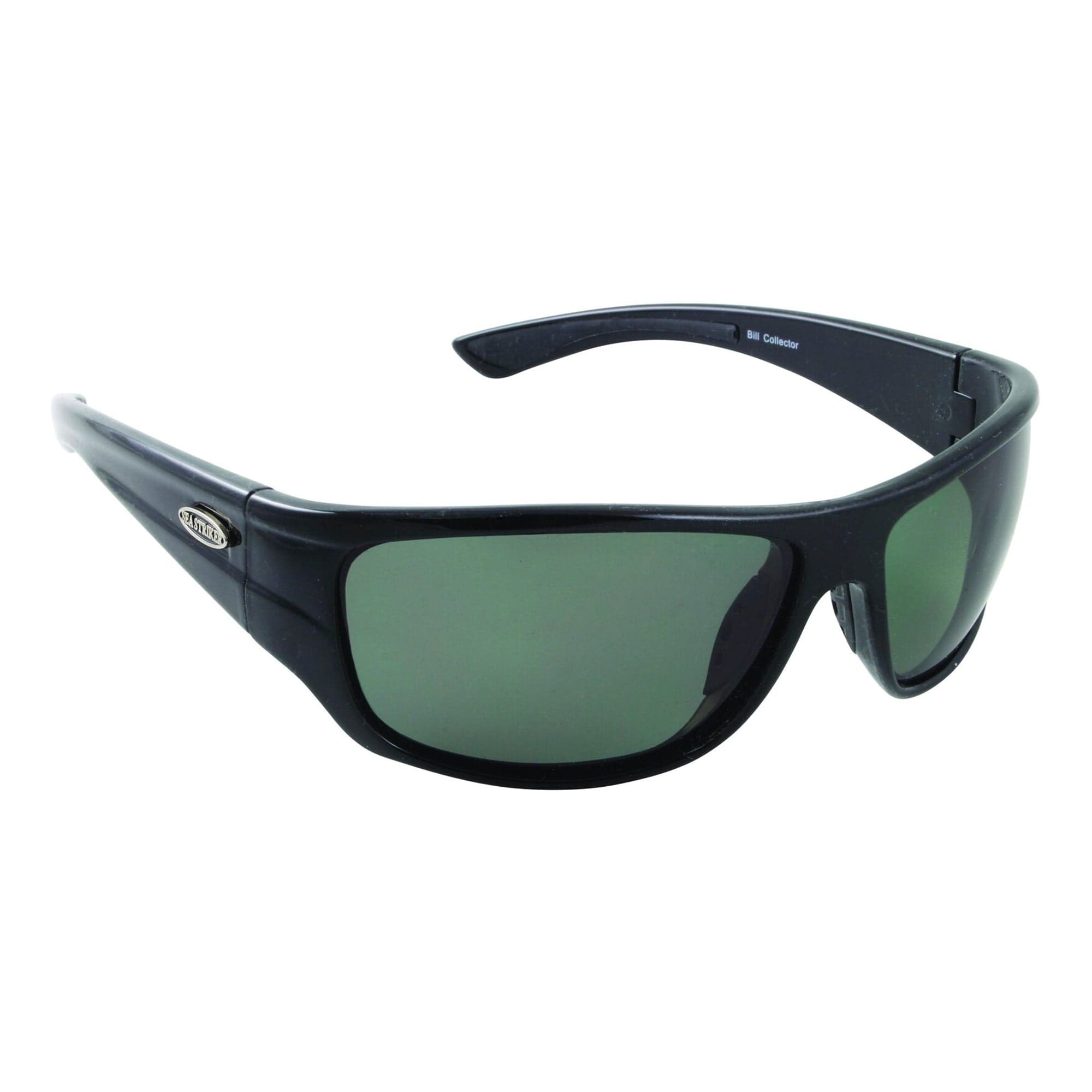 Bill Collector Polarized Sunglasses - Black Frame Grey Mirror Lens - Sea Striker 228