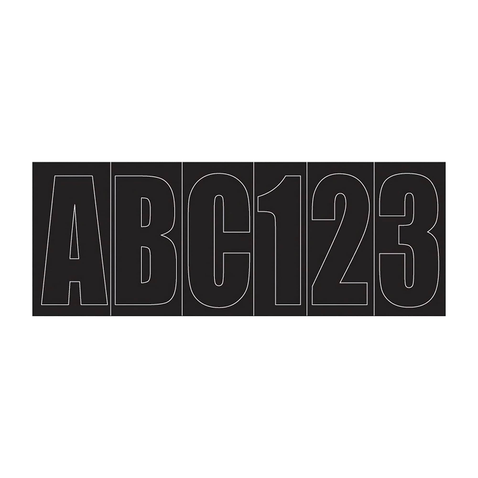 Shoreline Marine SL52129 Letter Kit Block 3" Black