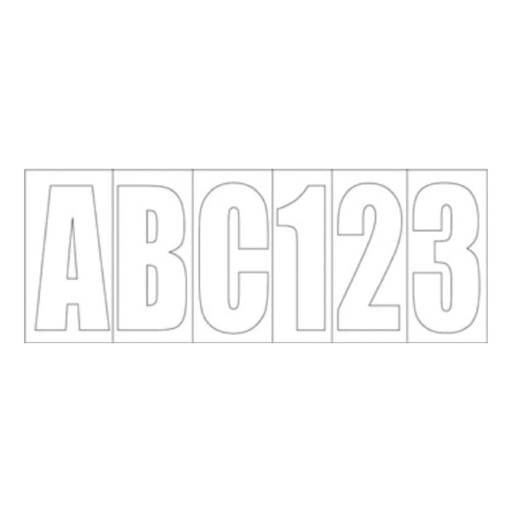 Shoreline Marine SL52130 Letter Kit Block 3" White