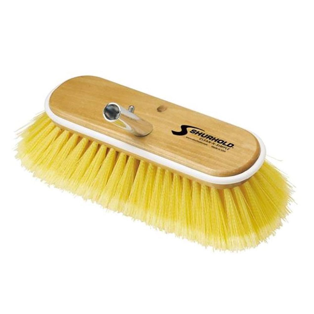 Shurhold 980 10" Soft Deck Brush , Yellow Polystyrene