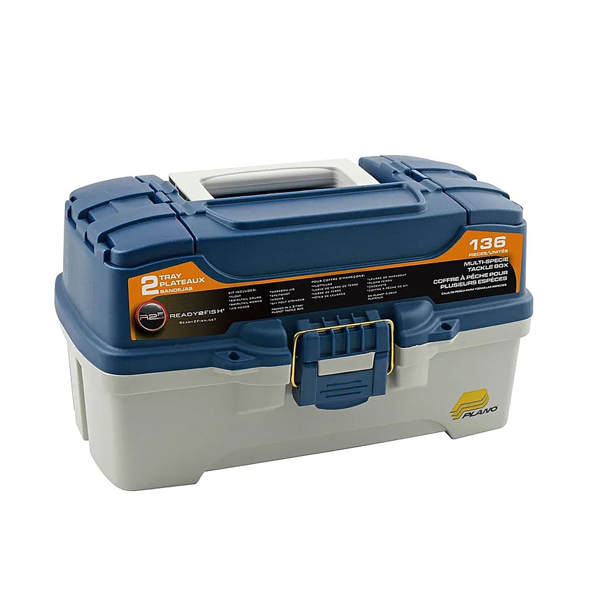 Ready2Fish 136 Piece 2 Tray Tackle Box SouthBend R2FK-TBVP-2A Ready2Fish 136 Piece 2 Tray Tackle Box SouthBend R2FK-TBVP-2A