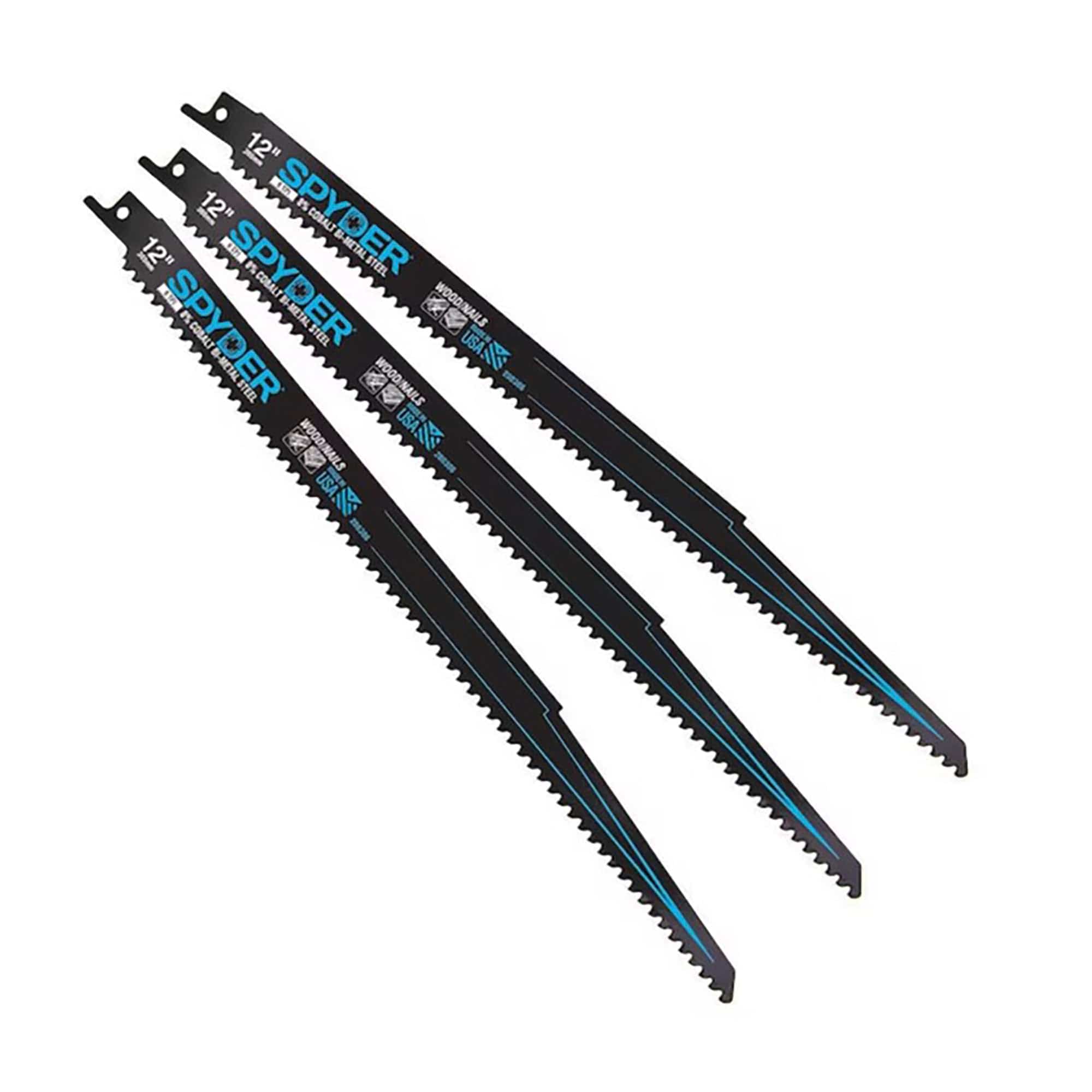 Spyder 200306 Bi-Metal 6 TPI 9" Reciprocating Saw Blades - 3 Pack