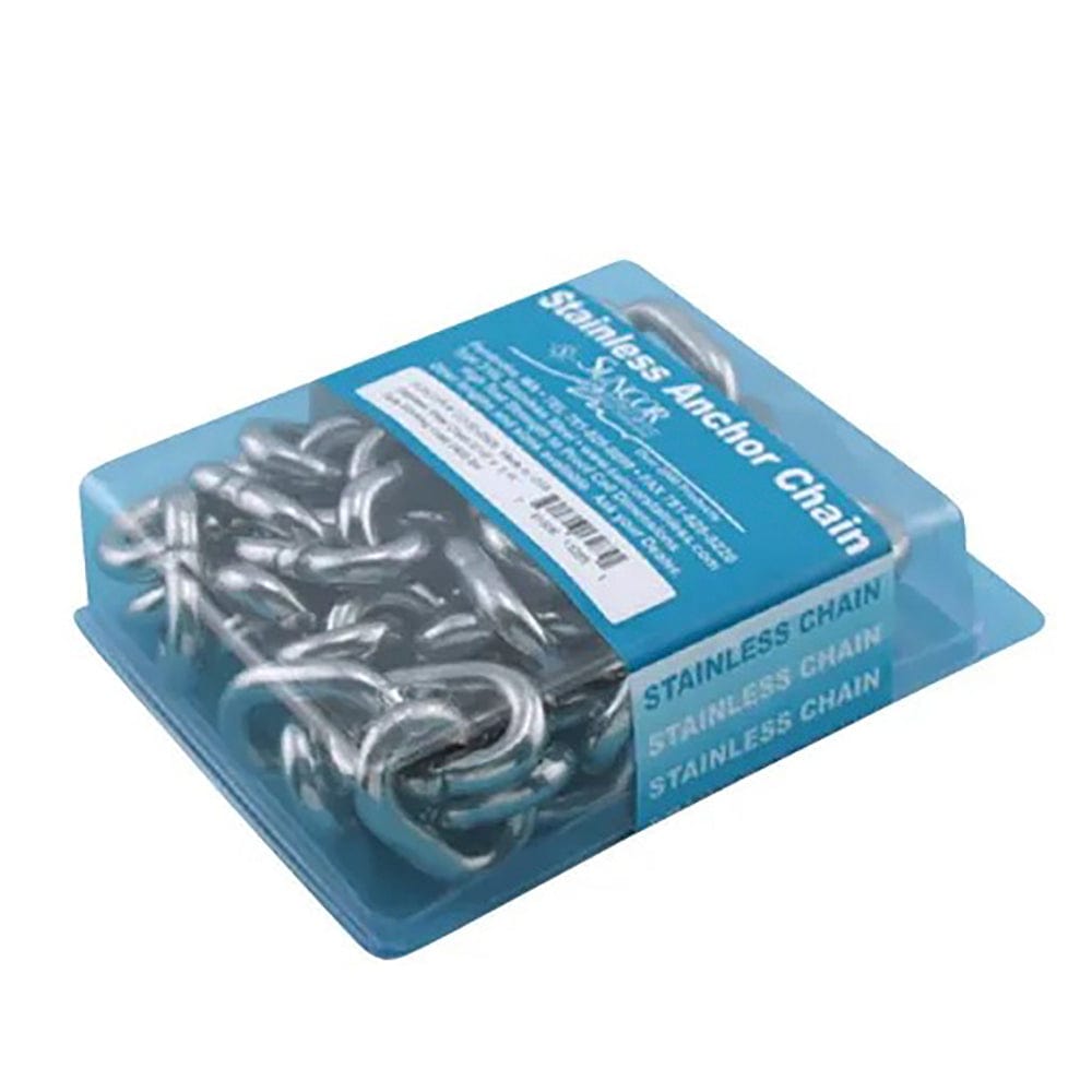 Stainless Steel Chain Pre-Pack 1/4" , 4' Long , 316 - Suncor Stainless C0132-0407