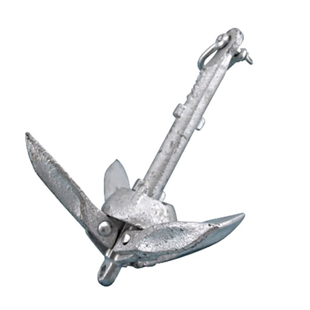Folding Grapnel Anchor 3 Lb, Galvanized Cast Iron - Suncor Stainless G8003-MKII