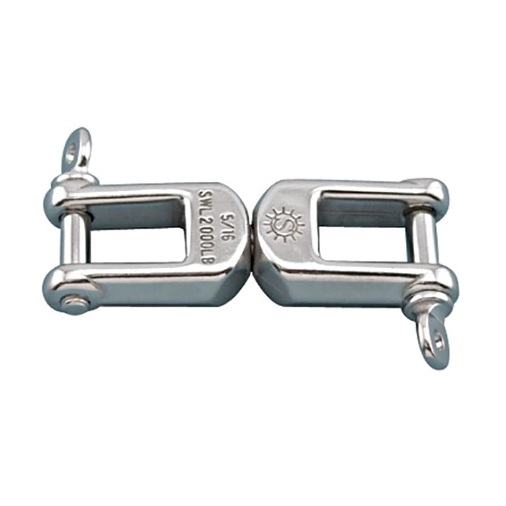 Suncor Stainless S0156-HD10 Jaw & Jaw Swivel 3/8", Heavy Duty 316 SS