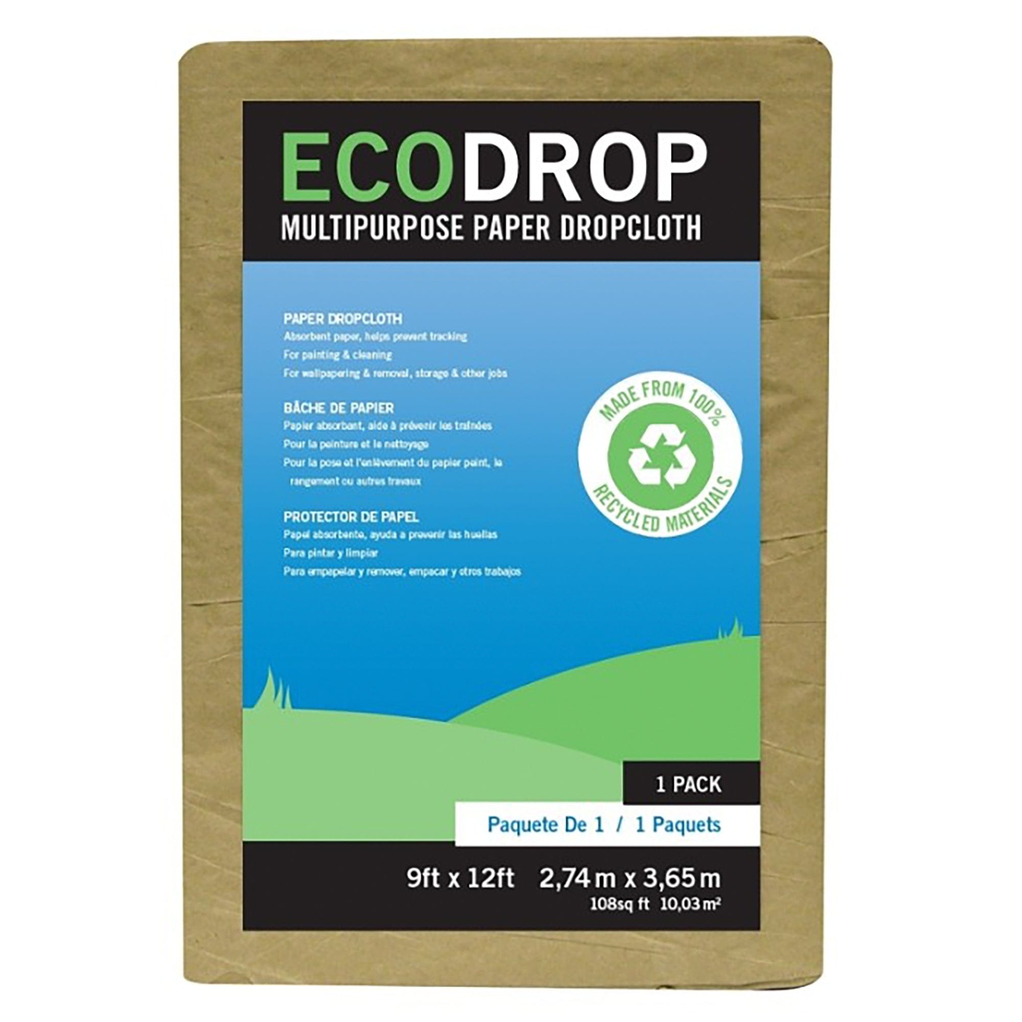 9" x 12" Paper Drop Cloth Trimaco Marine 02101