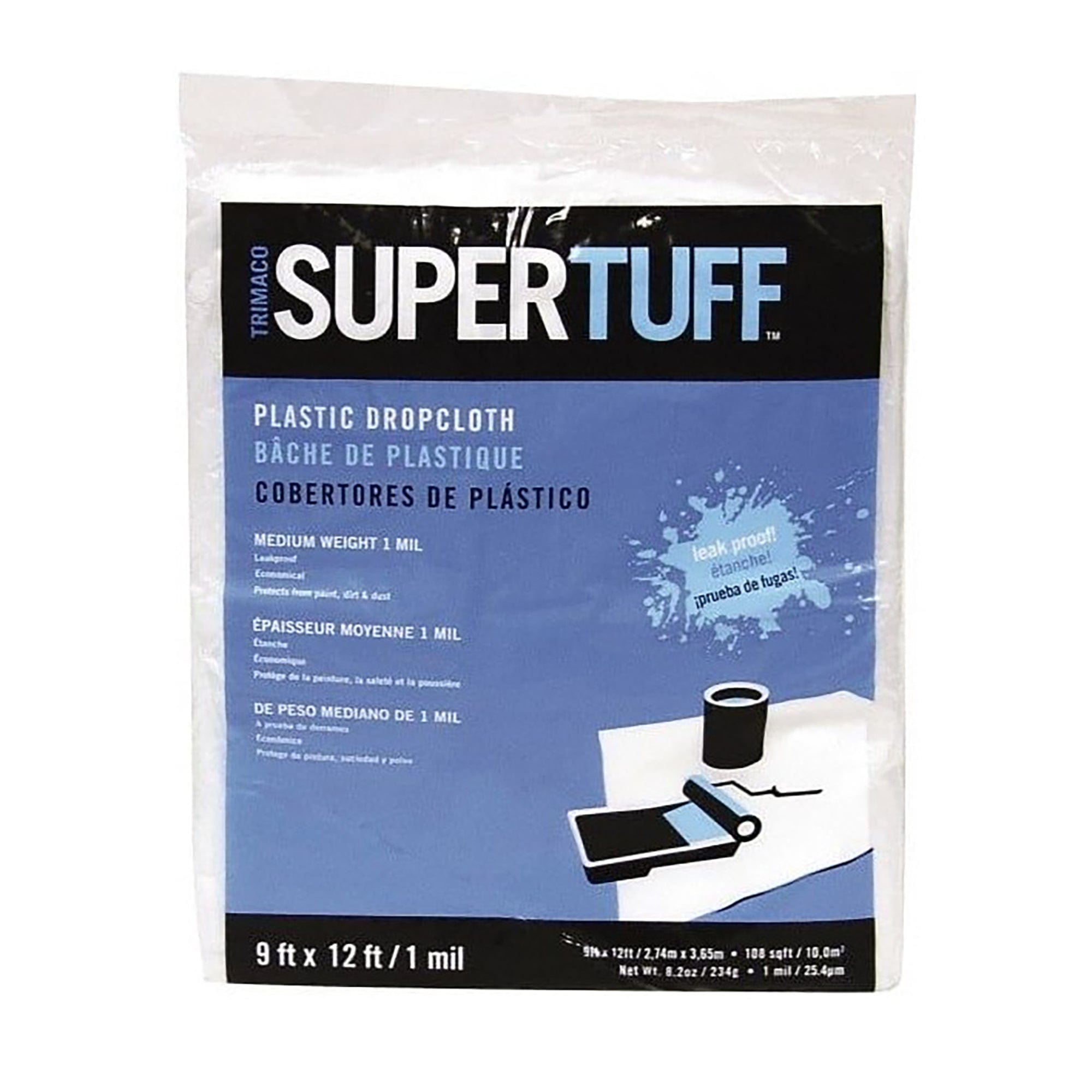 Plastic Drop Cloth 9" x 12" 24/ea Trimaco Marine 03303