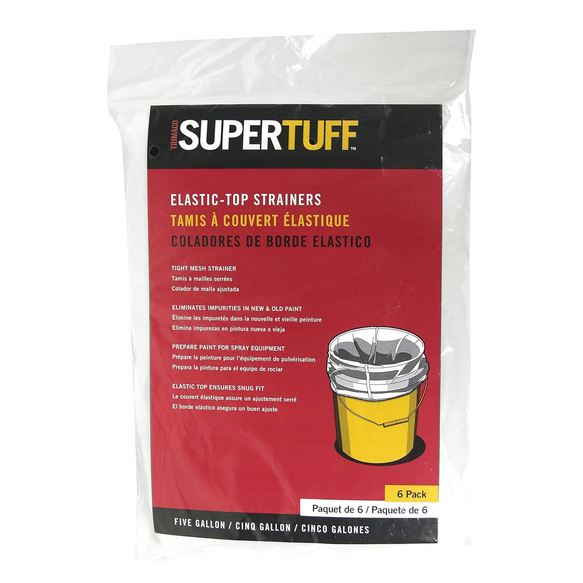 Trimaco Super Tuff 5 Gal Elastic Top Strainers - 30206