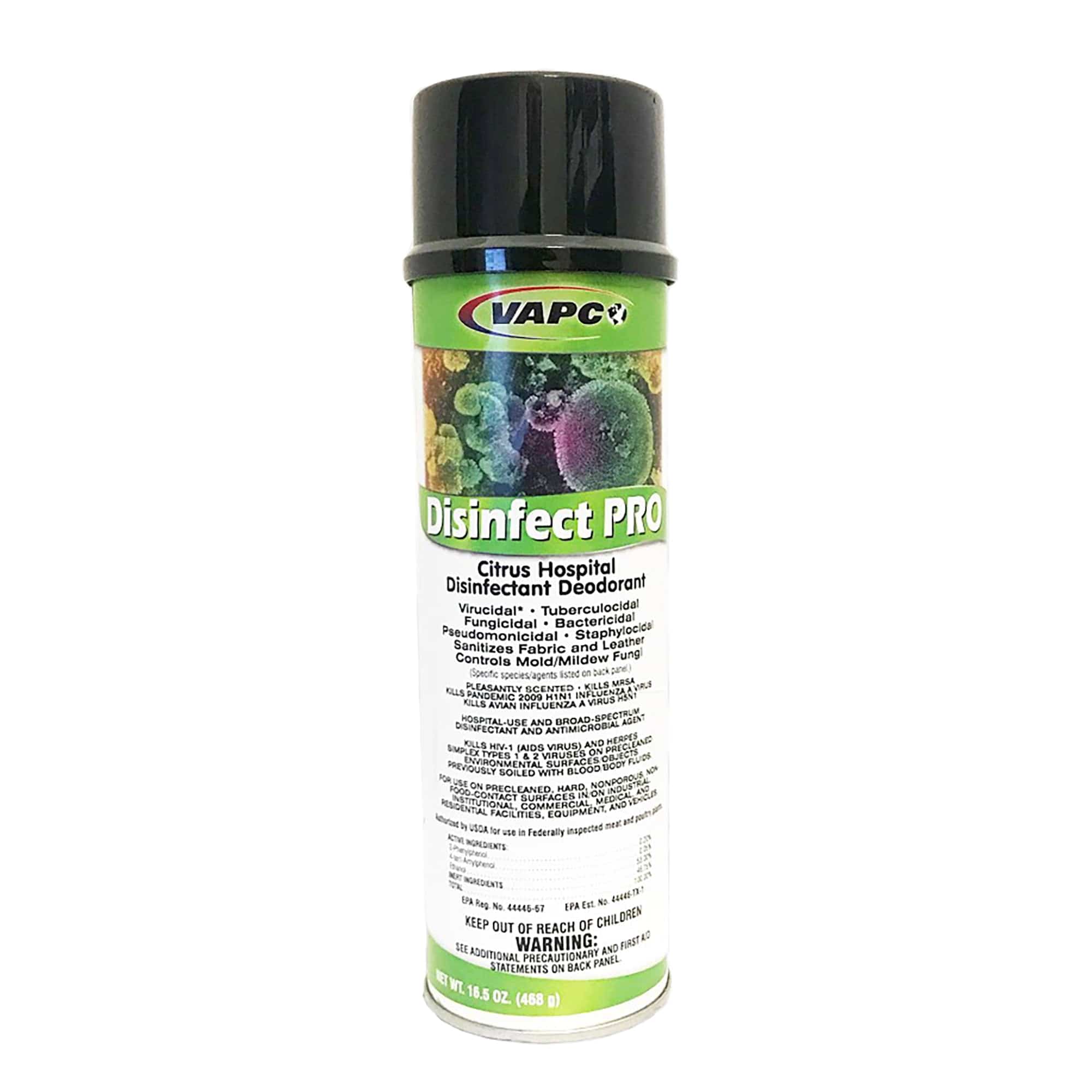 Disinfect PRO Aerosol (Deodorant, Disinfectant, Sanitizer) 16.5Oz Vapco DIPA-1