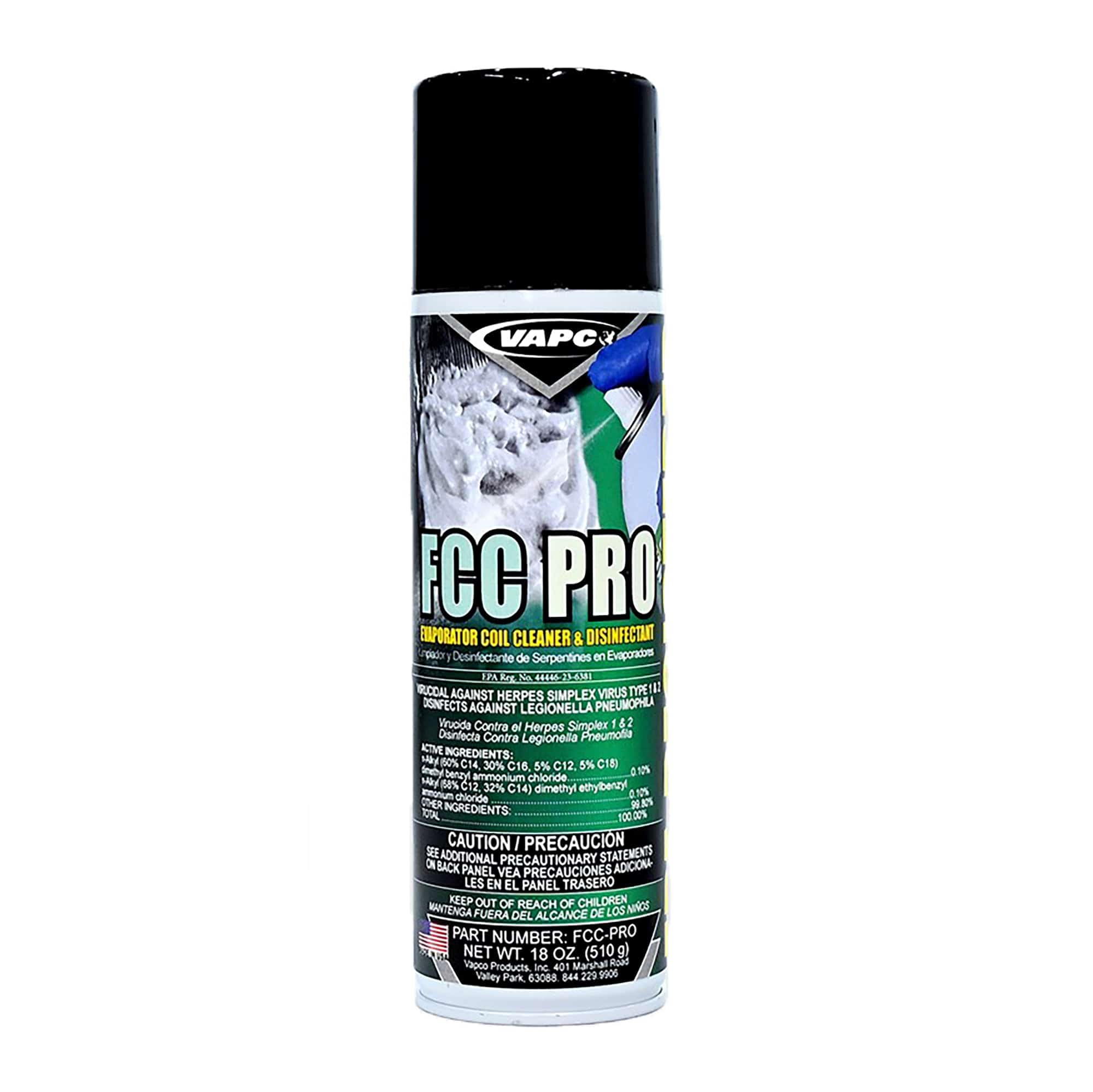 18 Oz. Evaporator Coil Cleaner & Disenfectant Aerosol Vapco FCC-PRO