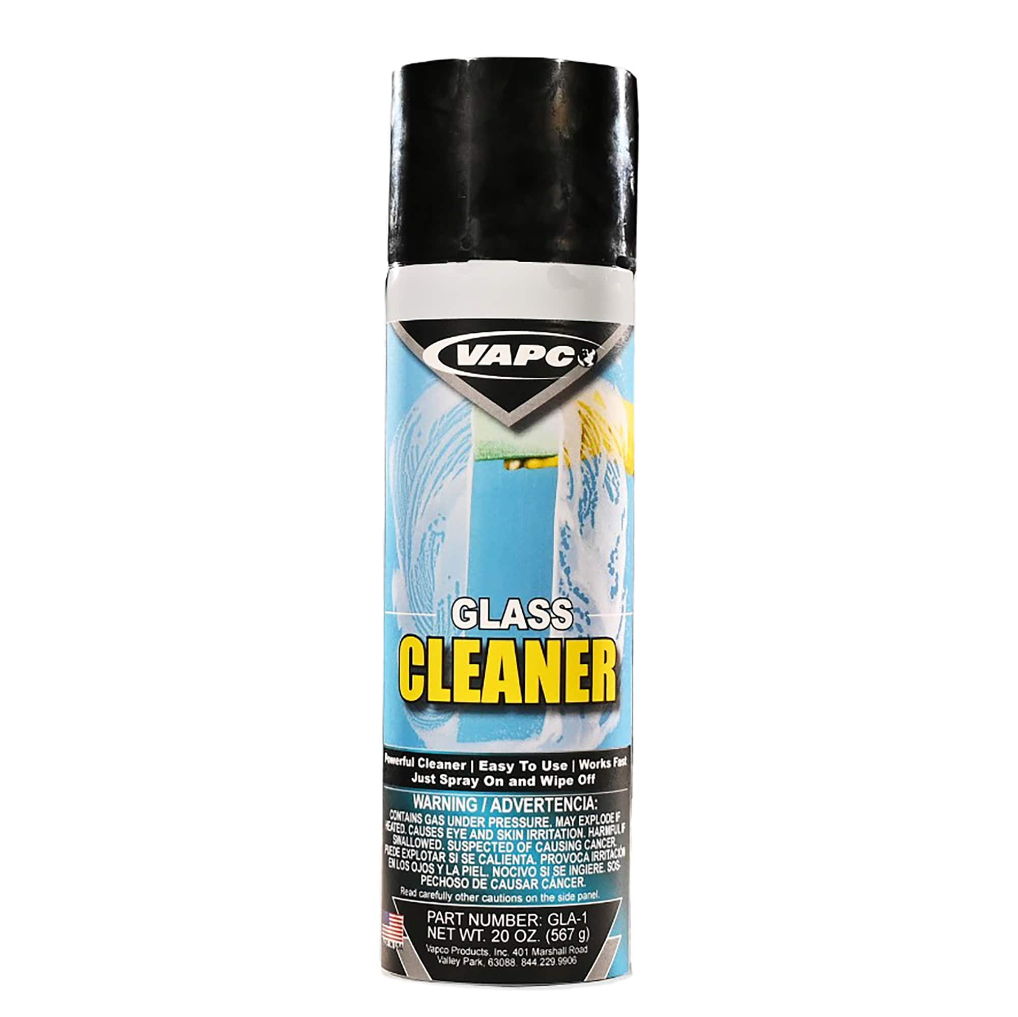 Aerosol Glass Cleaner 19 Oz Vapco GCA-1