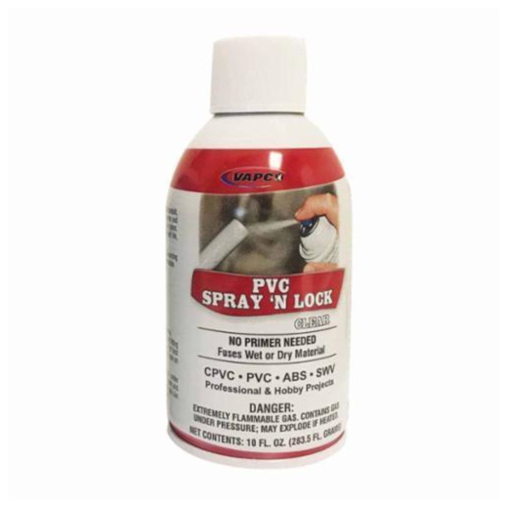 PVC Spray N Lock Bonding Clear 10oz Vapco Products PVC-SNLC