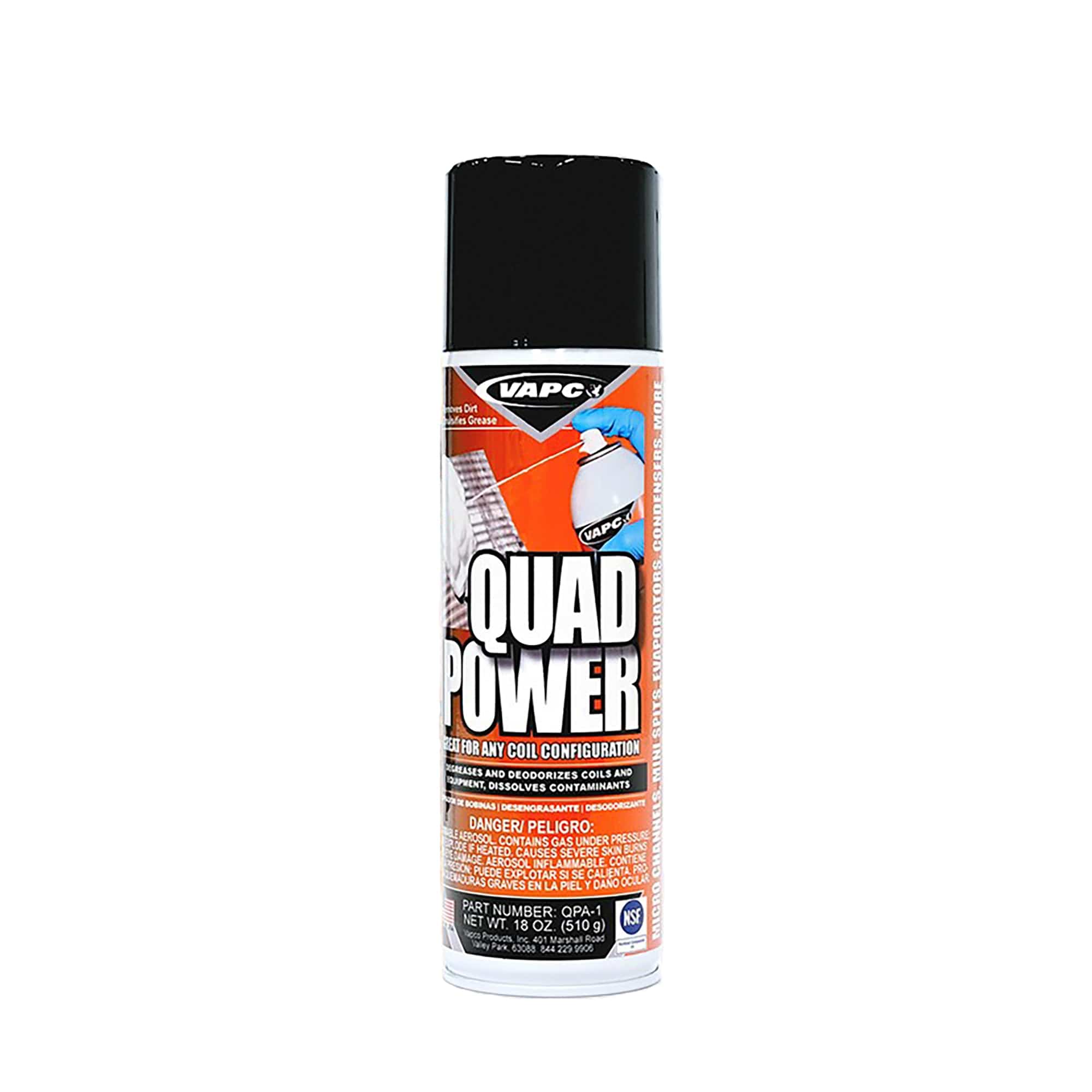 Quad Power Degreaser Aerosol 18 Oz QPA-1 Vapco Products