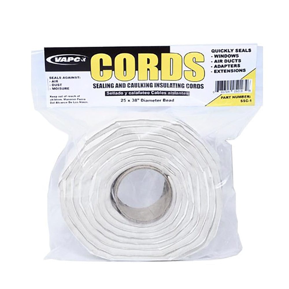 Vapco SCC-1 Sealing Compound Cords 3/8 x 25'