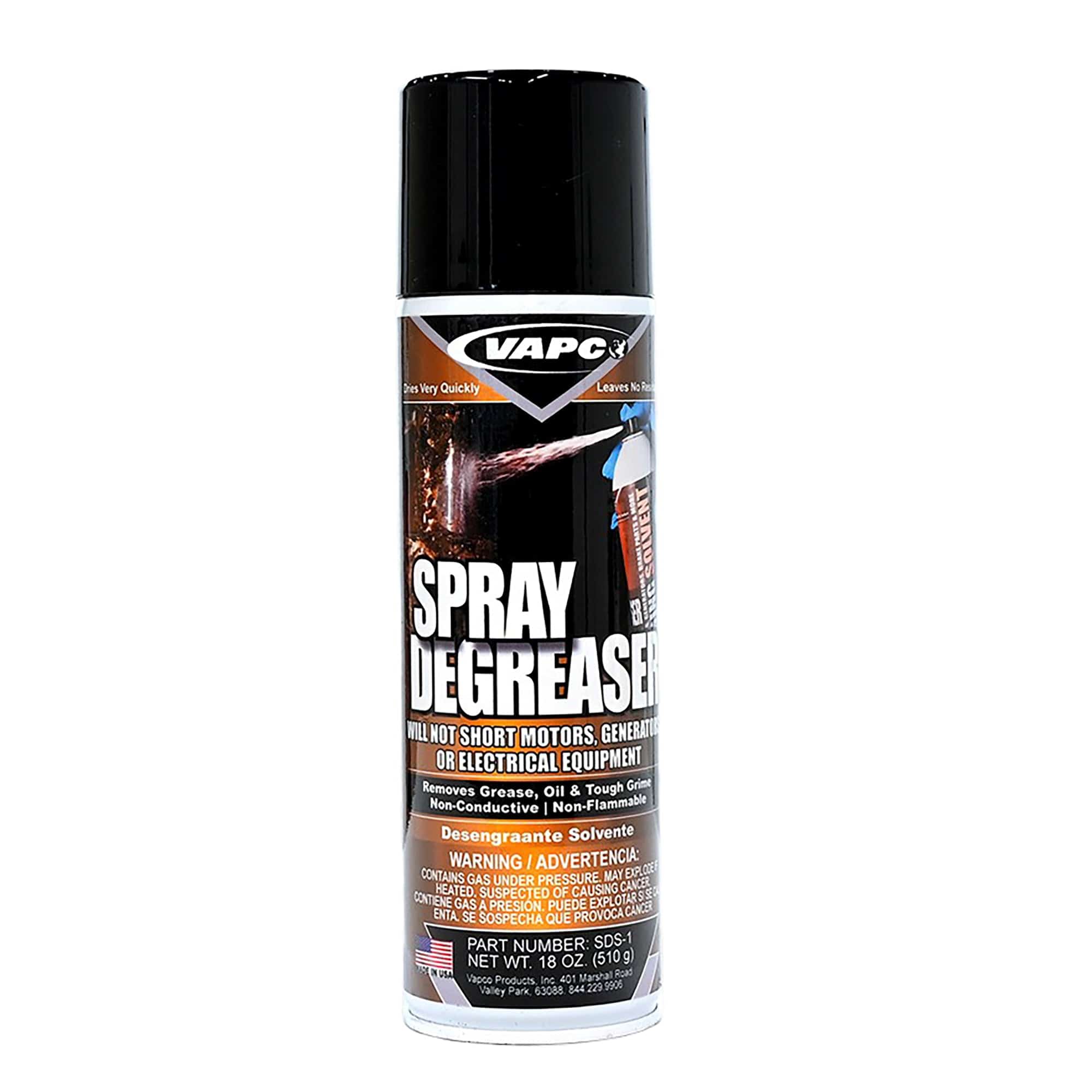 Spray Degreaser Solvent 18 Oz Vapco SDS-1